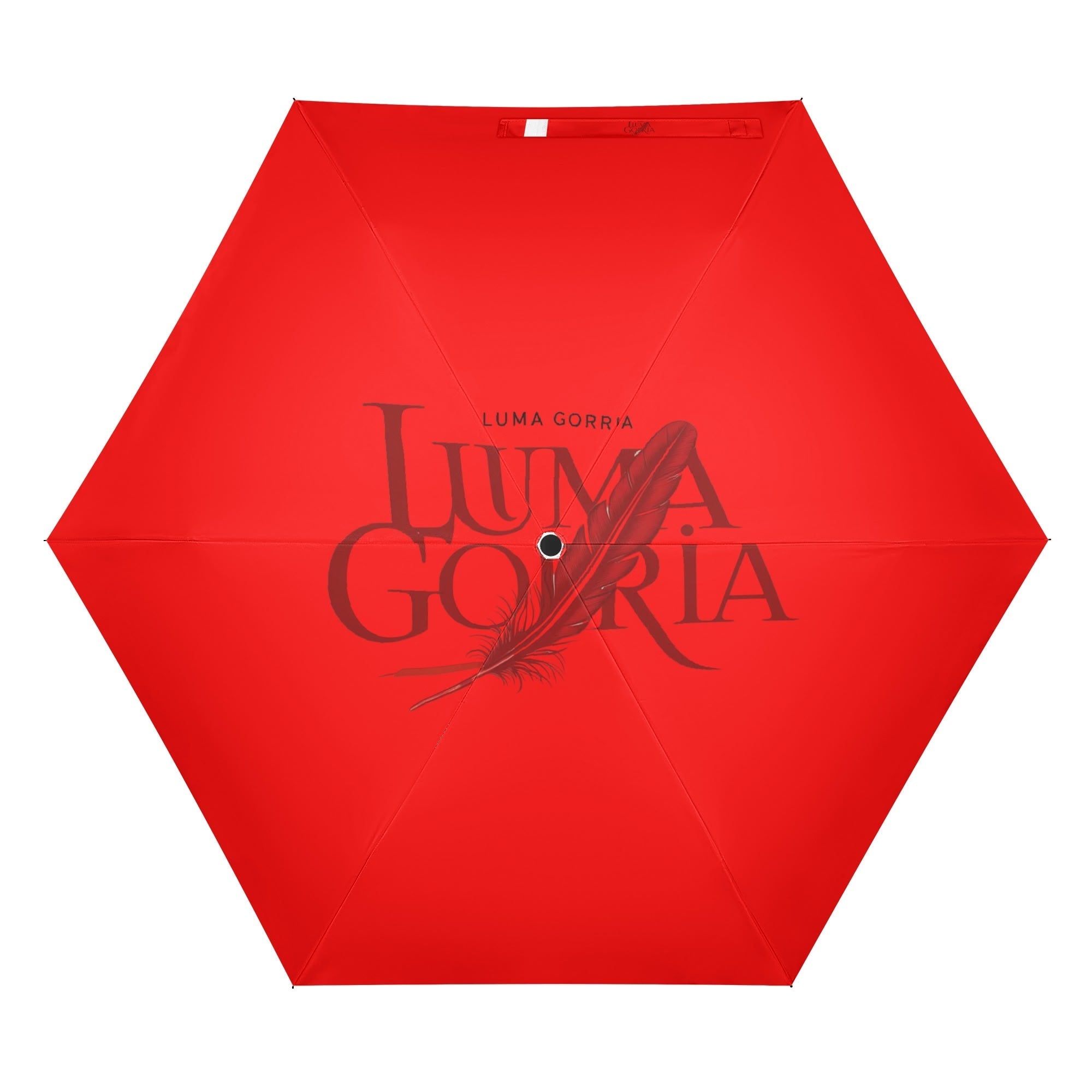 Manual Folding Umbrella Printing Outside popcustoms   Luma Gorria vêtement