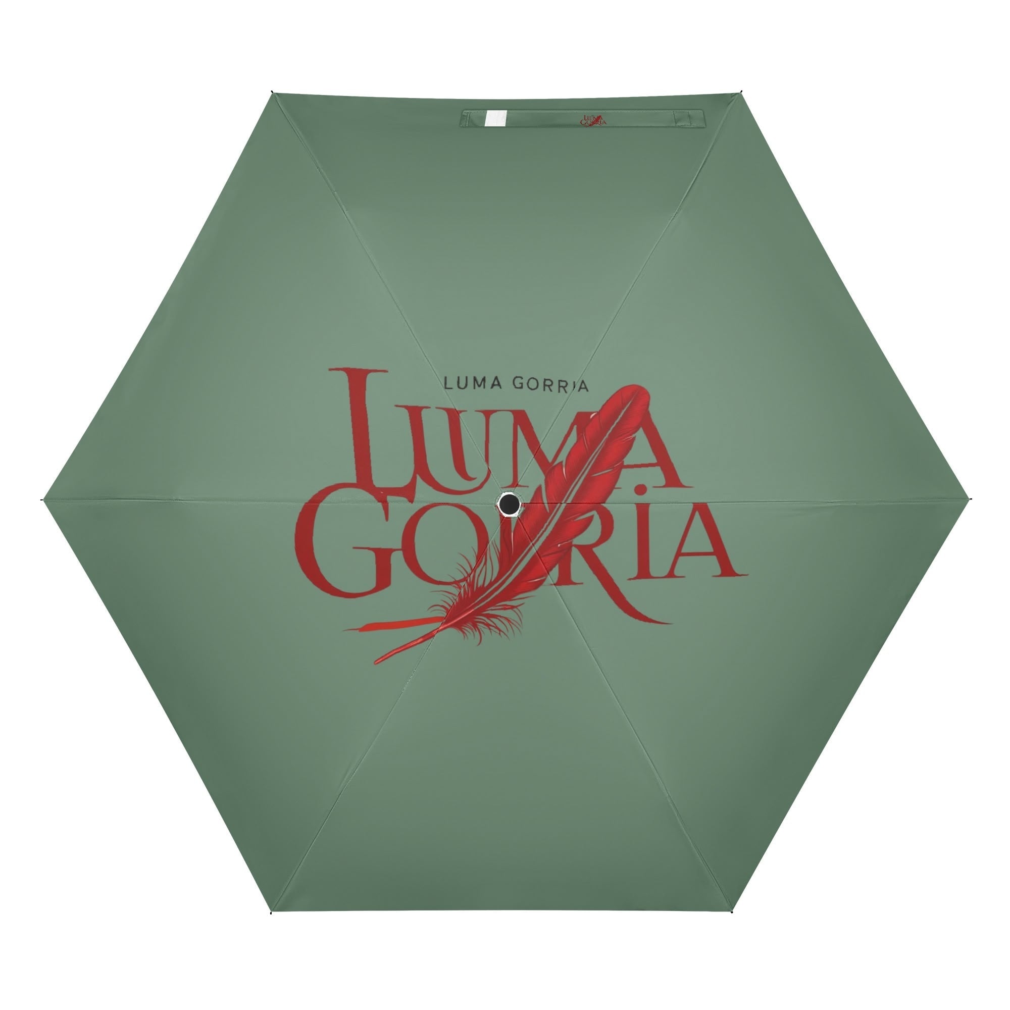 Manual Folding Umbrella Printing Outside popcustoms   Luma Gorria vêtement