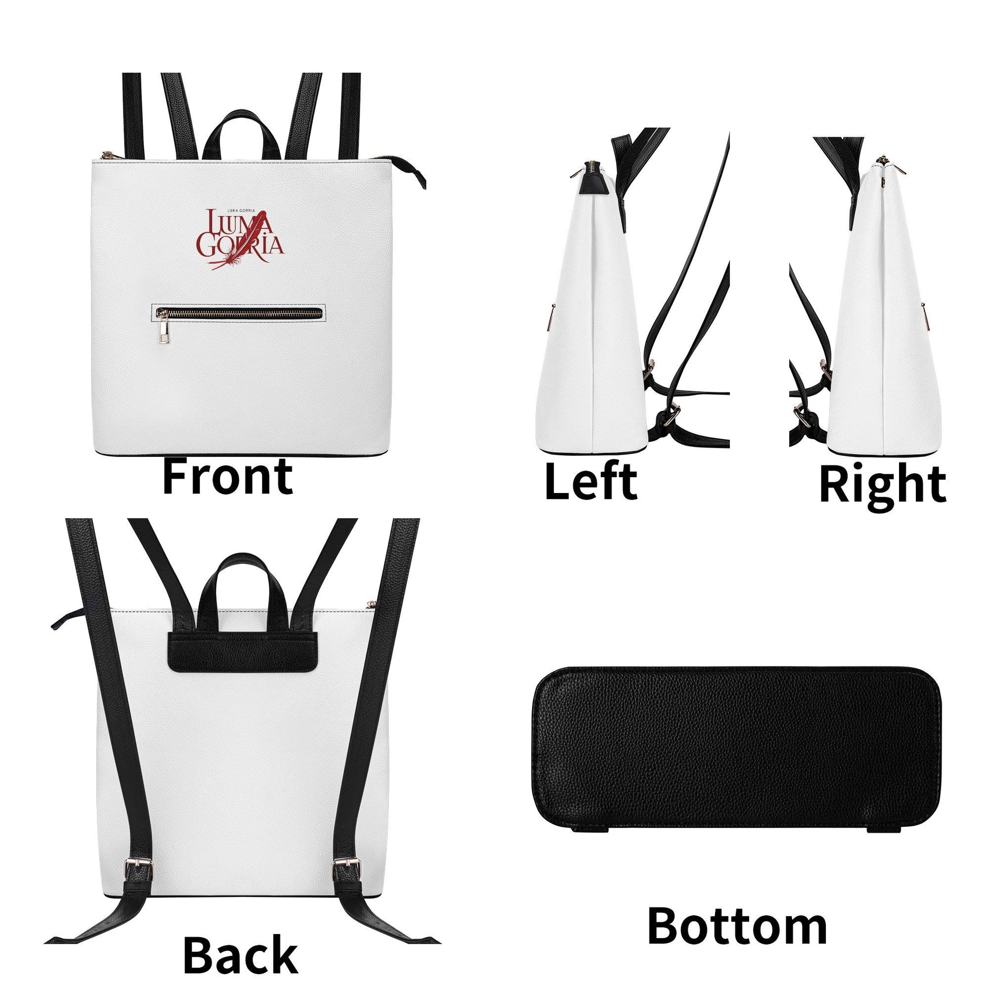 Sac à dos cuir PU femme – Antivol, élégant et multifonction Luma Gorria vetement  Sac à dos cuir PU femme Luma Gorria vêtement