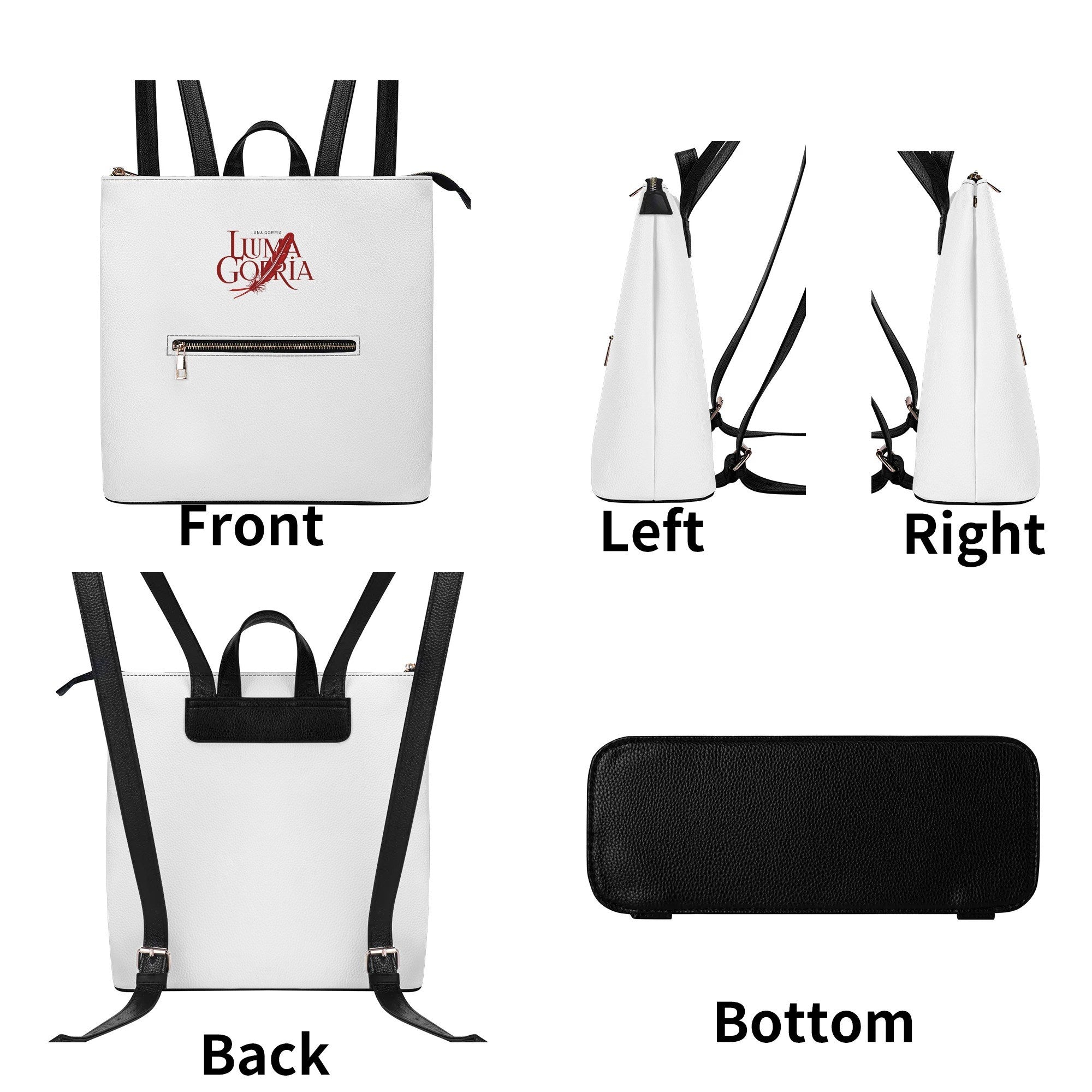 Sac à dos cuir PU femme – Antivol, élégant et multifonction Luma Gorria vetement  Sac à dos cuir PU femme Luma Gorria vêtement