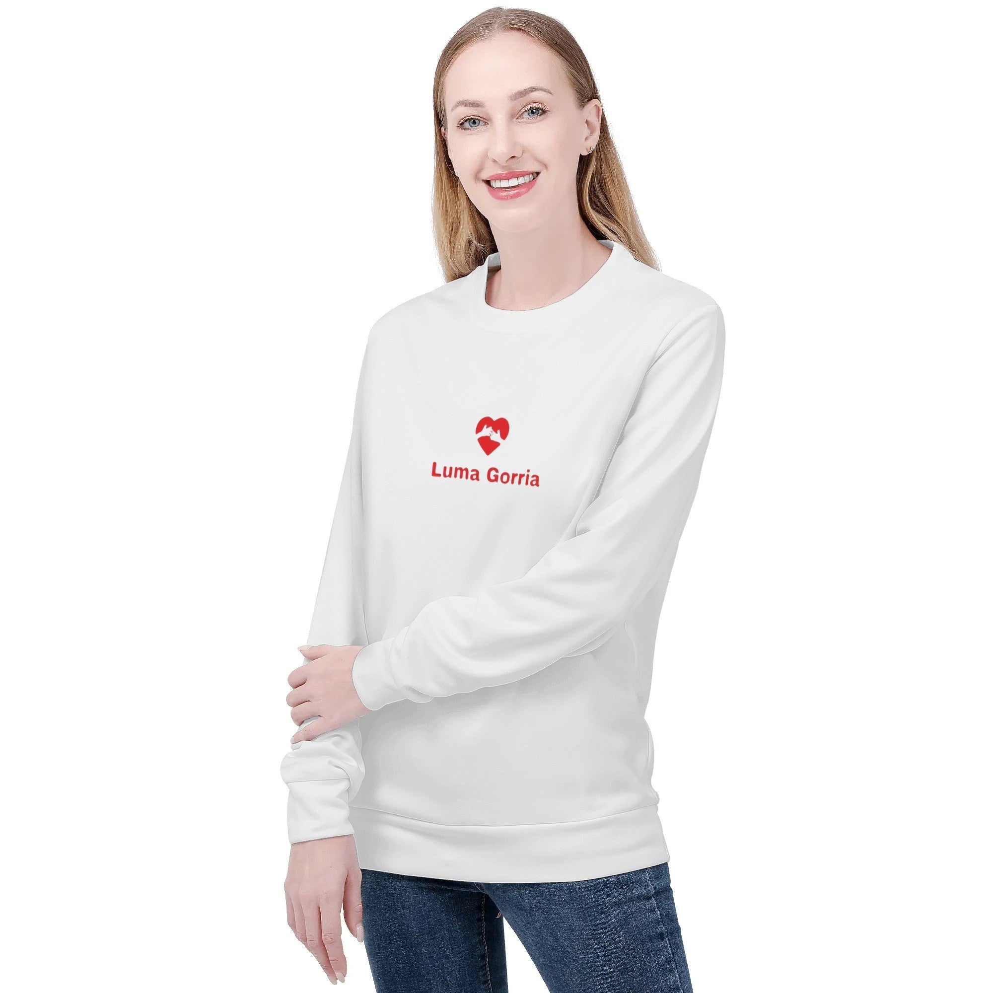 Sweat-shirt femme – Col rond, manches longues Luma Gorria vetement 46.00 Sweat-shirt femme Luma Gorria vêtement
