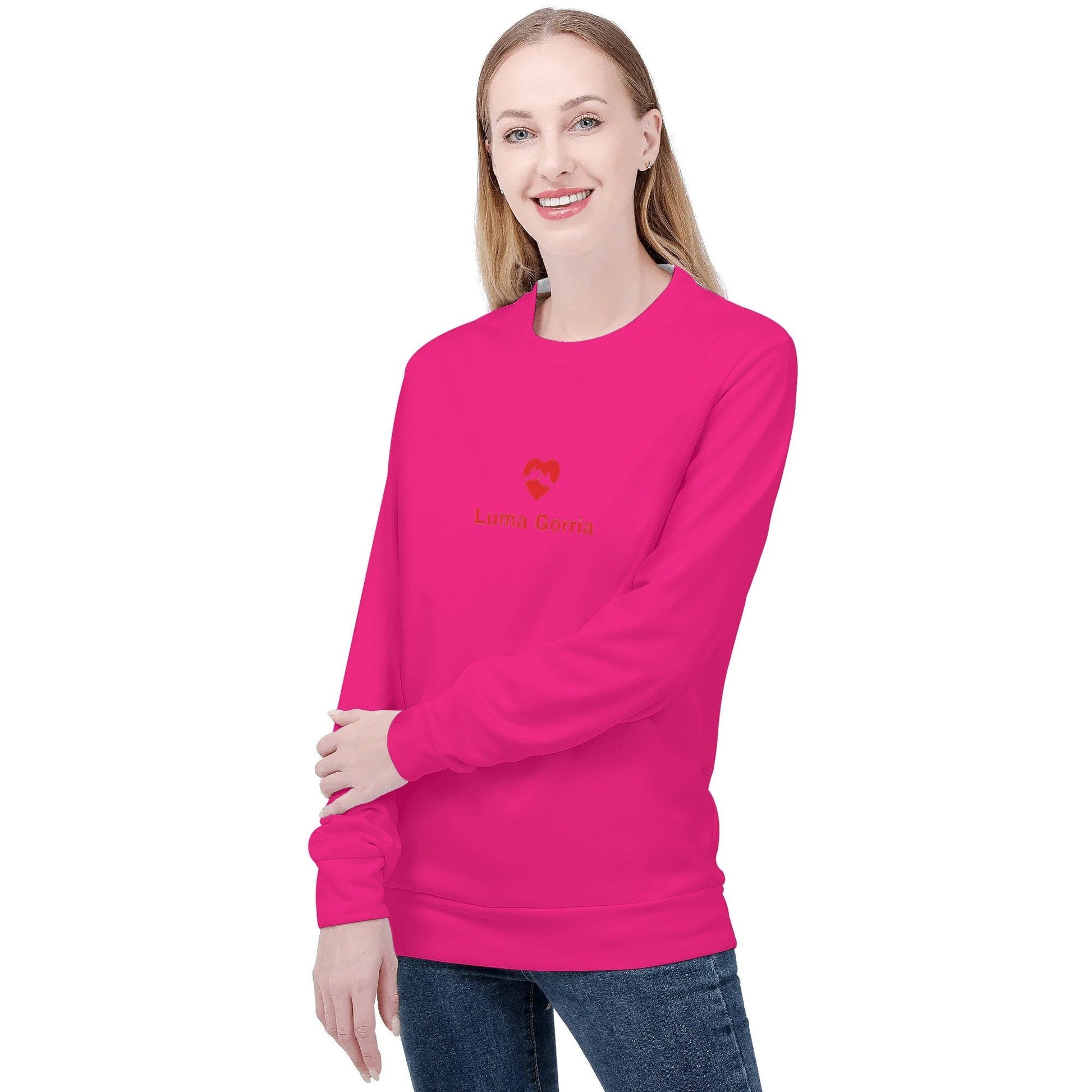 Sweat-shirt femme – Col rond, manches longues Luma Gorria vetement 46.00 Sweat-shirt femme Luma Gorria vêtement
