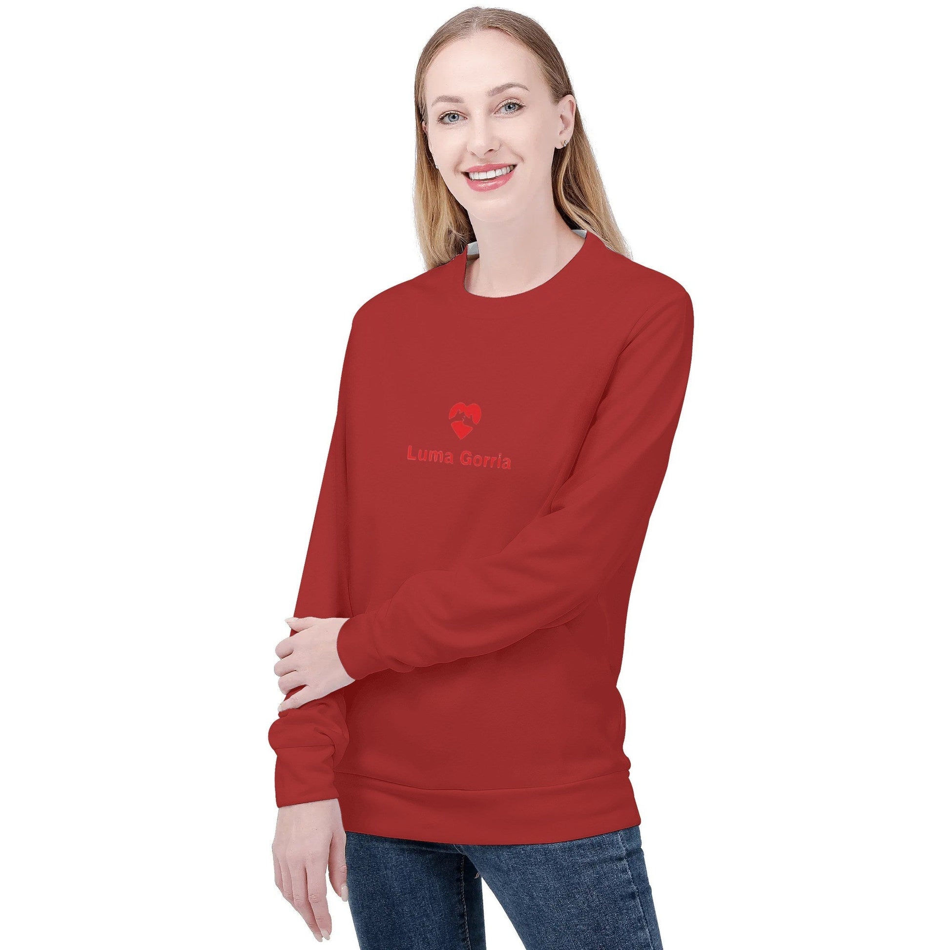 Sweat-shirt femme – Col rond, manches longues Luma Gorria vetement 46.00 Sweat-shirt femme Luma Gorria vêtement