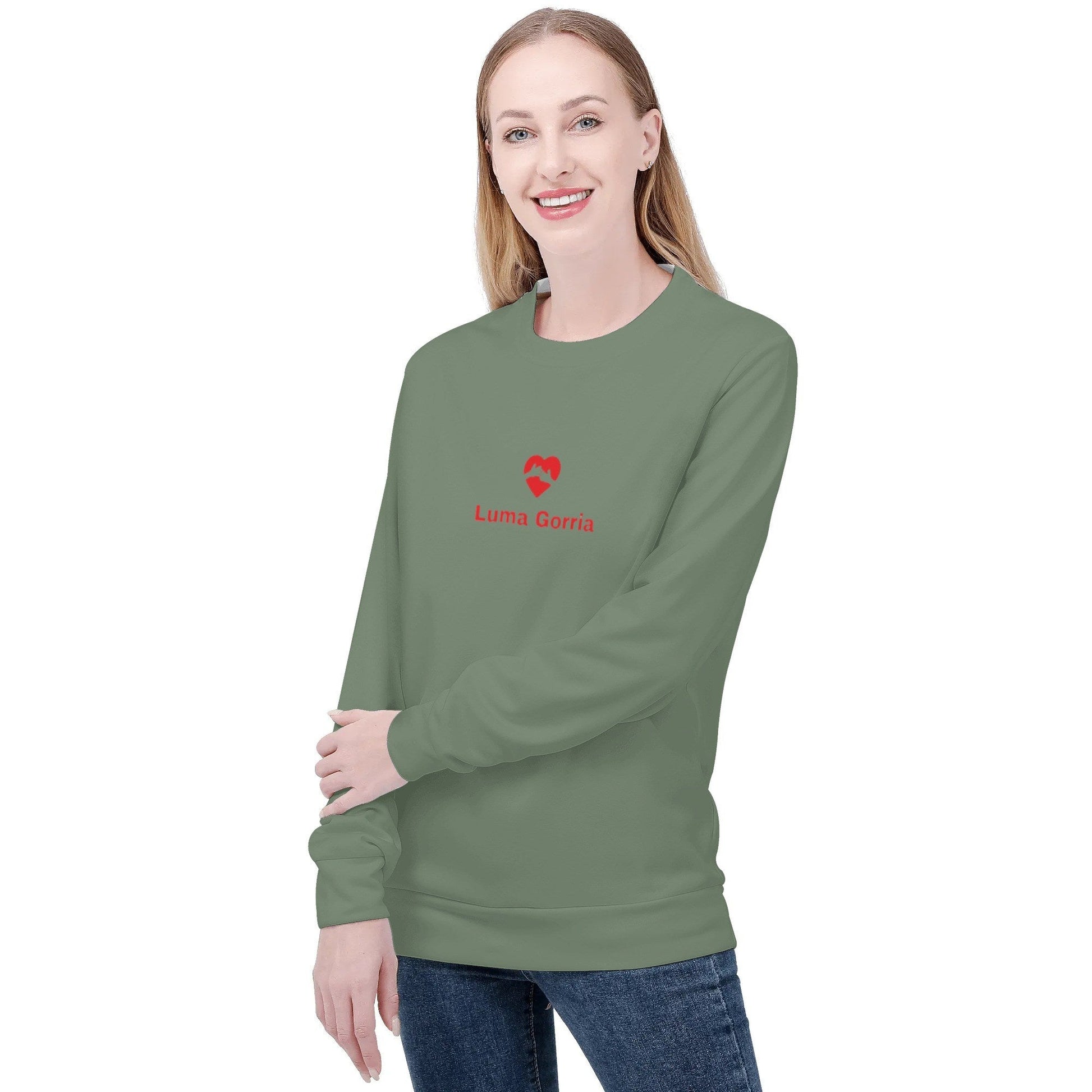 Sweat-shirt femme – Col rond, manches longues Luma Gorria vetement 46.00 Sweat-shirt femme Luma Gorria vêtement