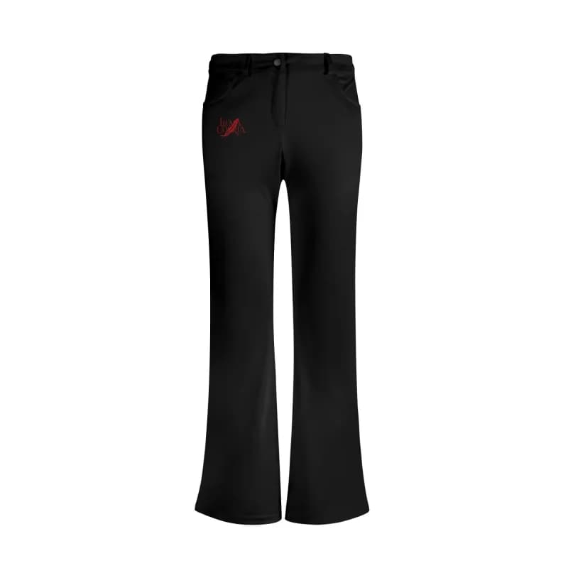 Pantalon évasé femme taille mi-haute – Confort & effet ventre plat