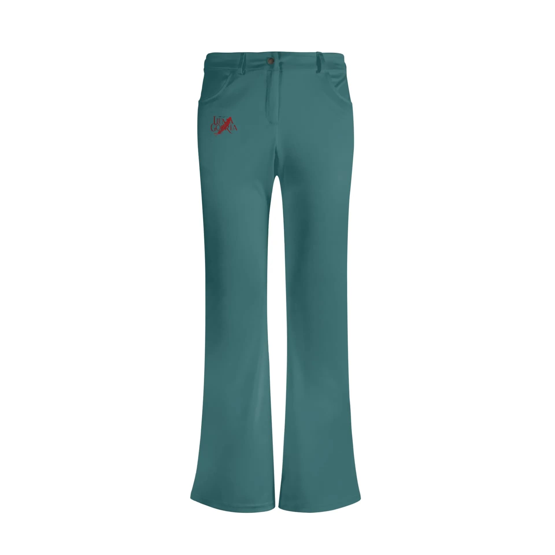 Pantalon évasé femme taille mi-haute – Confort & effet ventre plat