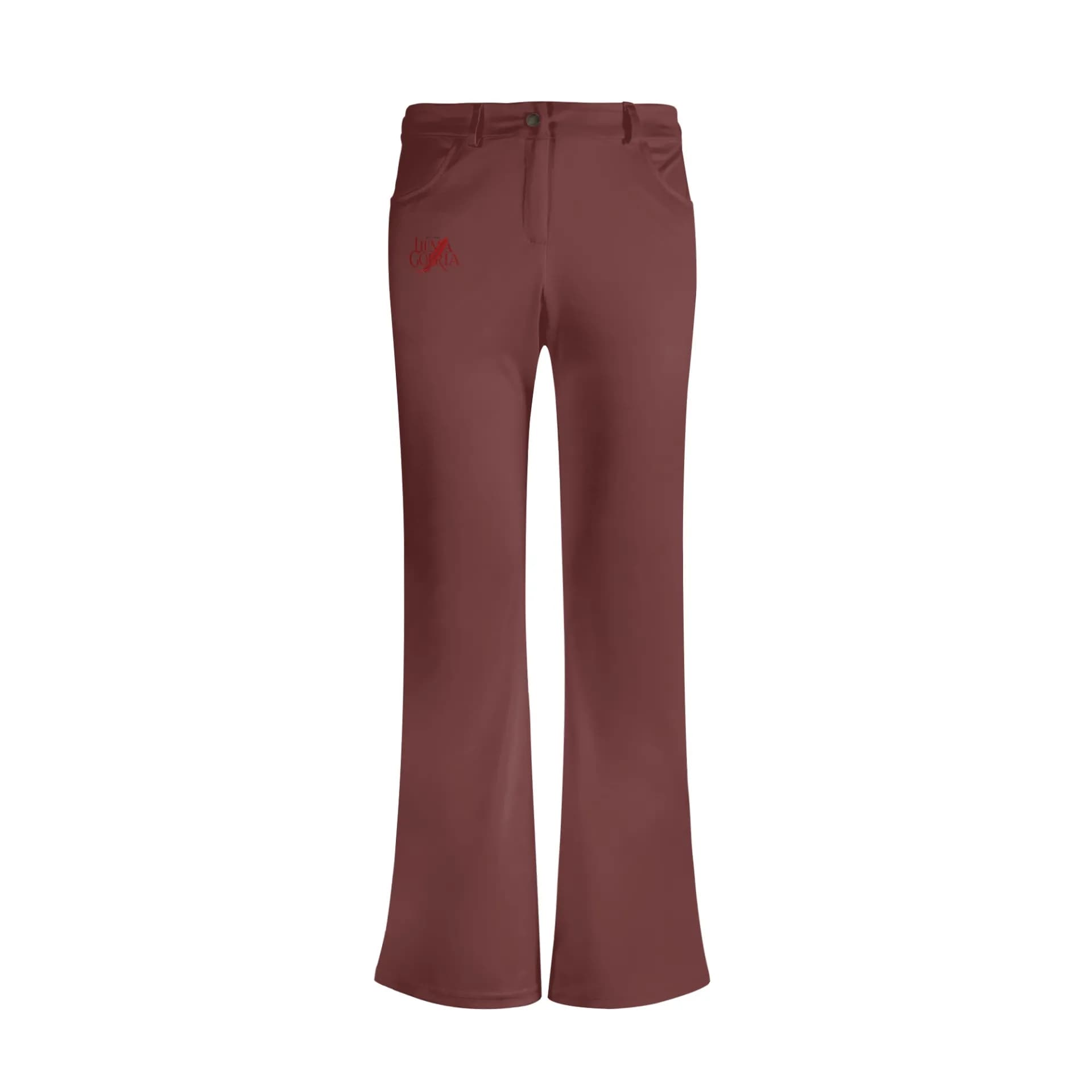 Pantalon évasé femme taille mi-haute – Confort & effet ventre plat