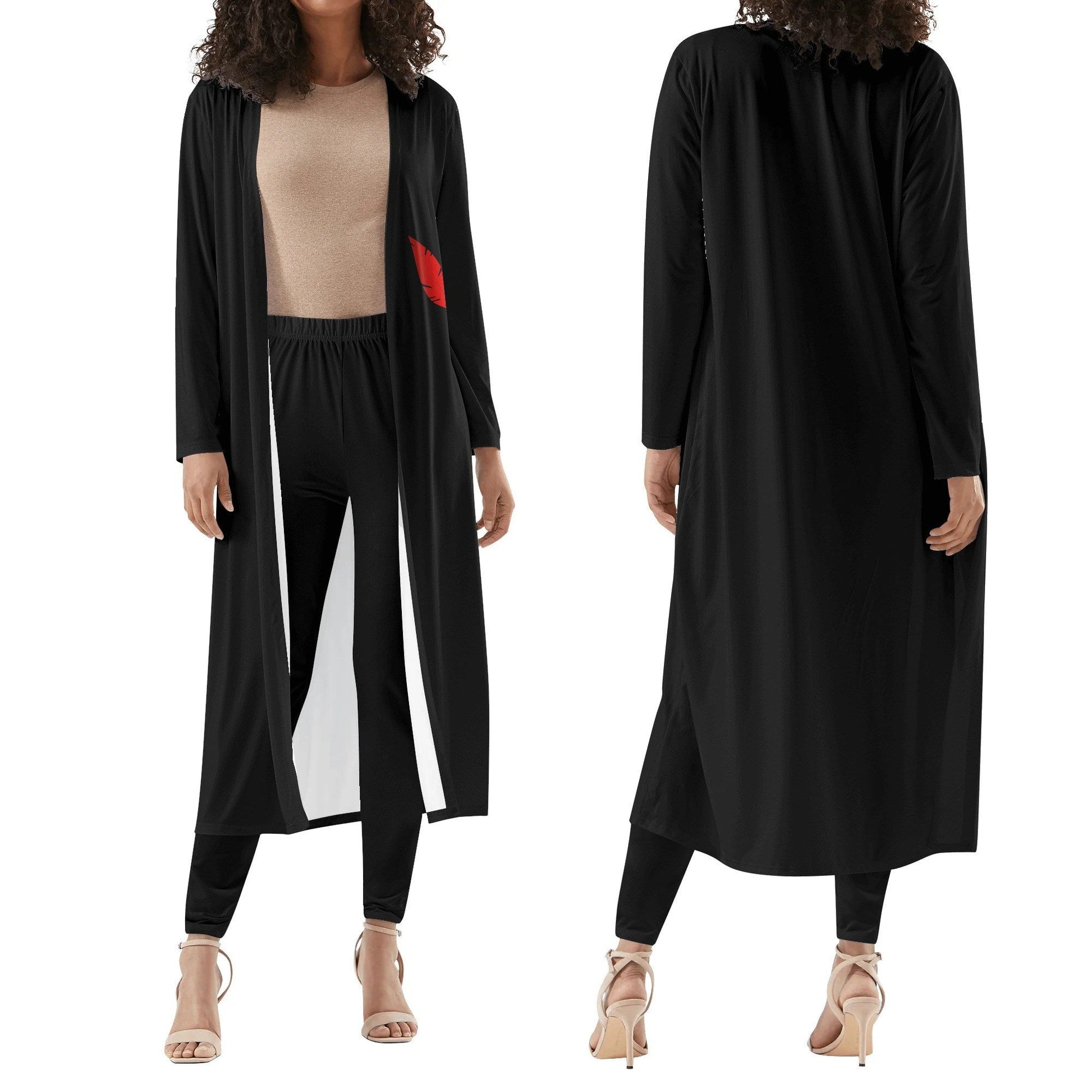 Ensemble femme – Cardigan long & legging taille haute décontracté Luma Gorria vetement  Ensemble femme cardigan long +legging Luma Gorria vêtement