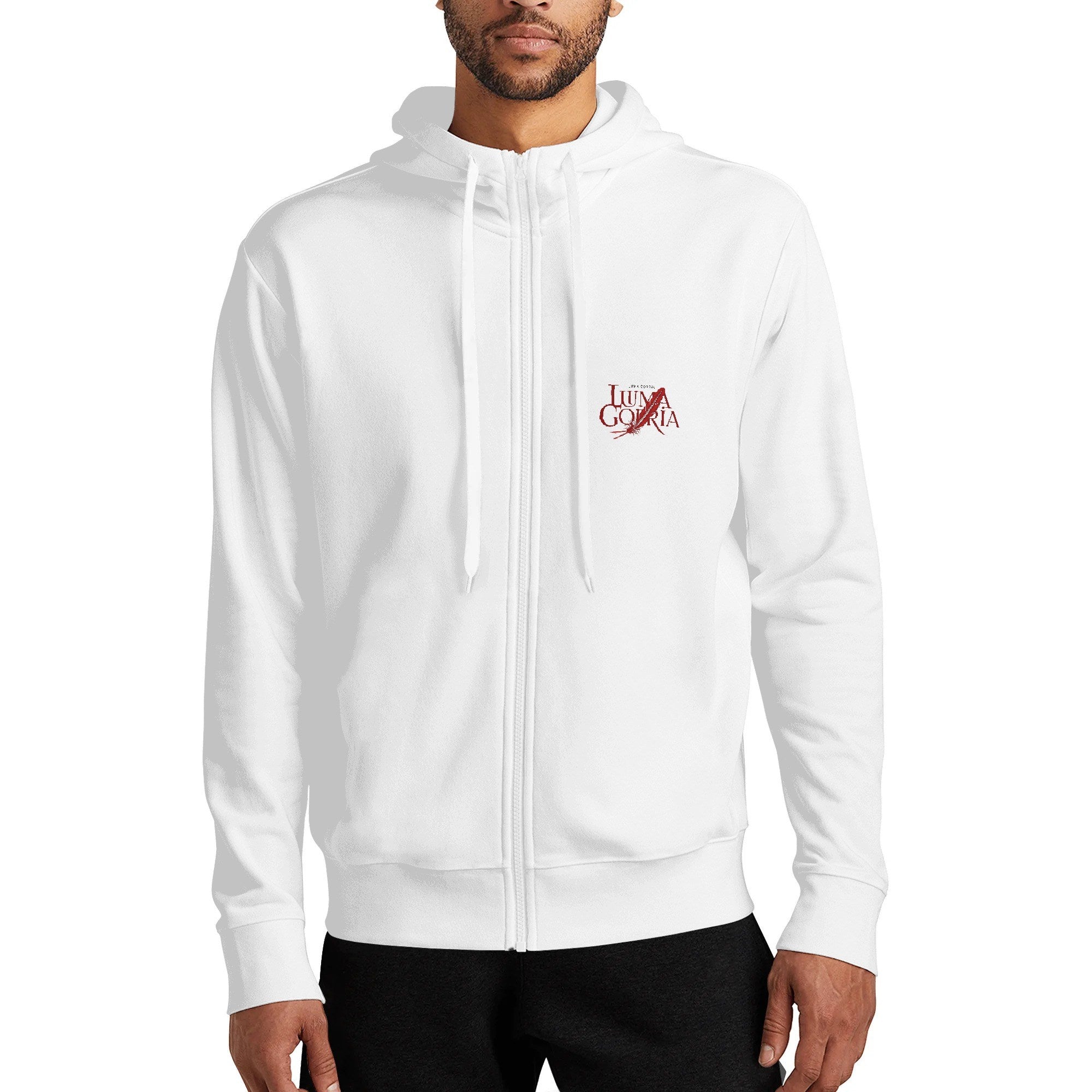 Sweat à capuche zippé – Col haut, chaud et décontracté S-5XL Luma Gorria vetement 47.00 Sweat à capuche zippé homme Luma Gorria vêtement