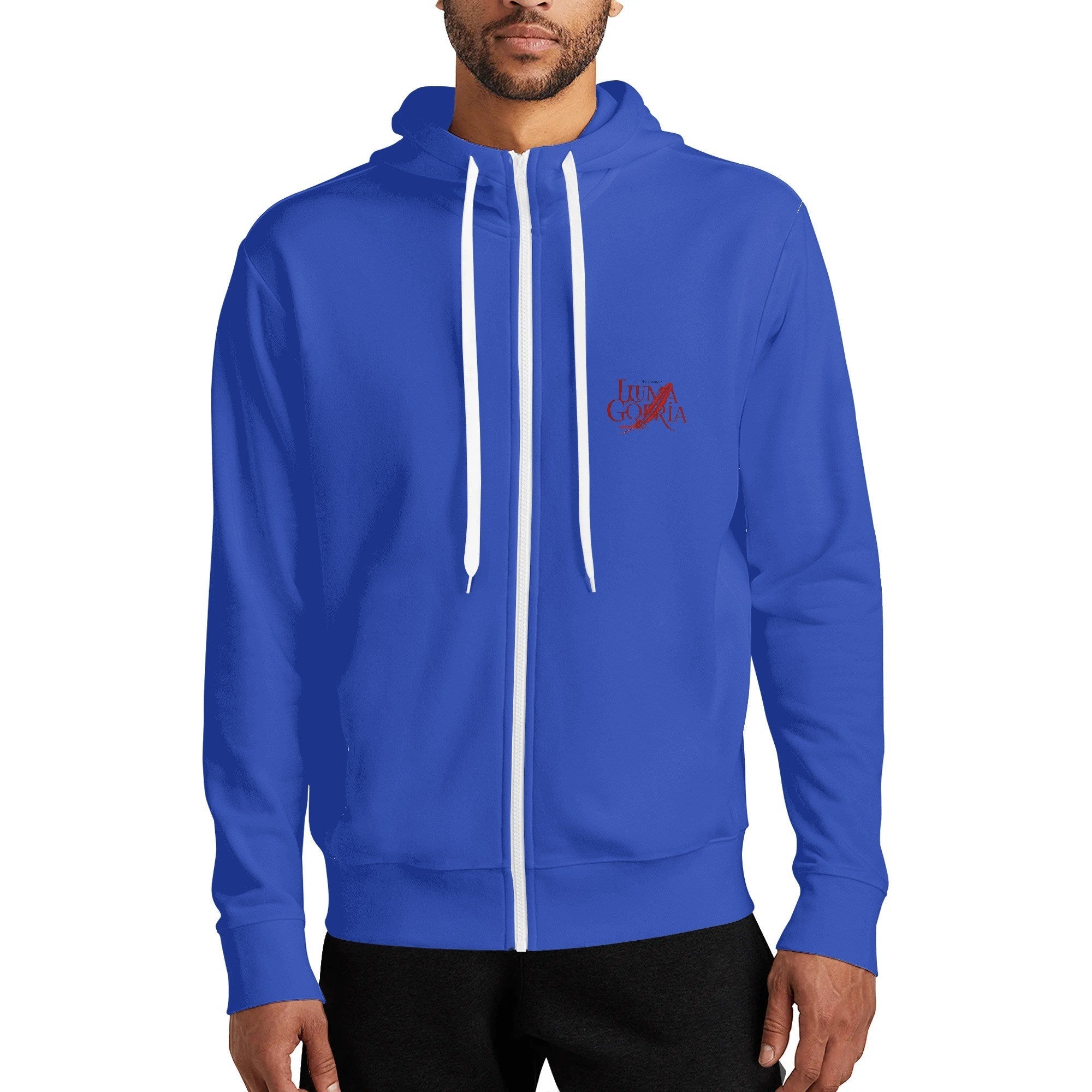 Sweat à capuche zippé – Col haut, chaud et décontracté S-5XL Luma Gorria vetement 47.00 Sweat à capuche zippé homme Luma Gorria vêtement