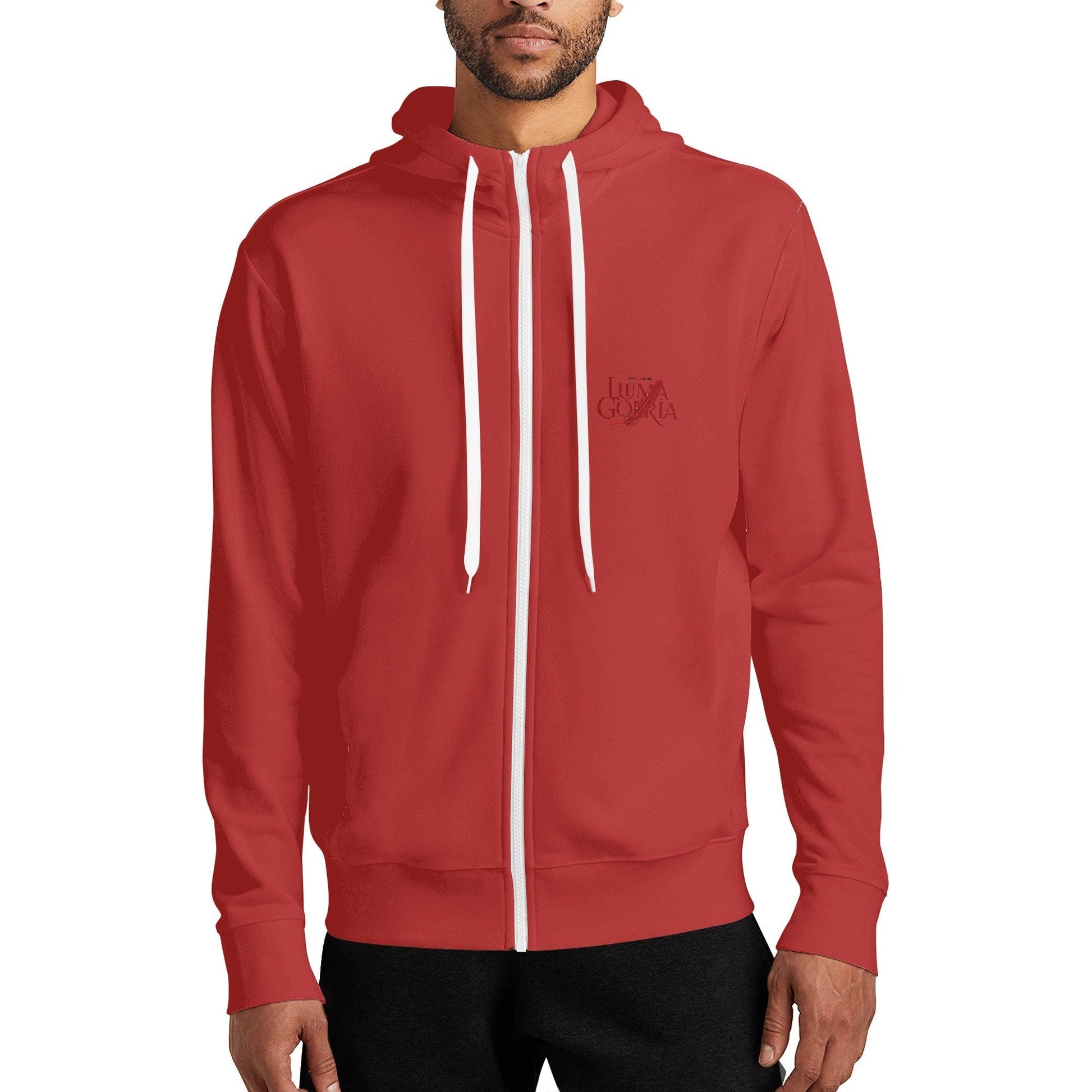 Sweat à capuche zippé – Col haut, chaud et décontracté S-5XL Luma Gorria vetement 47.00 Sweat à capuche zippé homme Luma Gorria vêtement