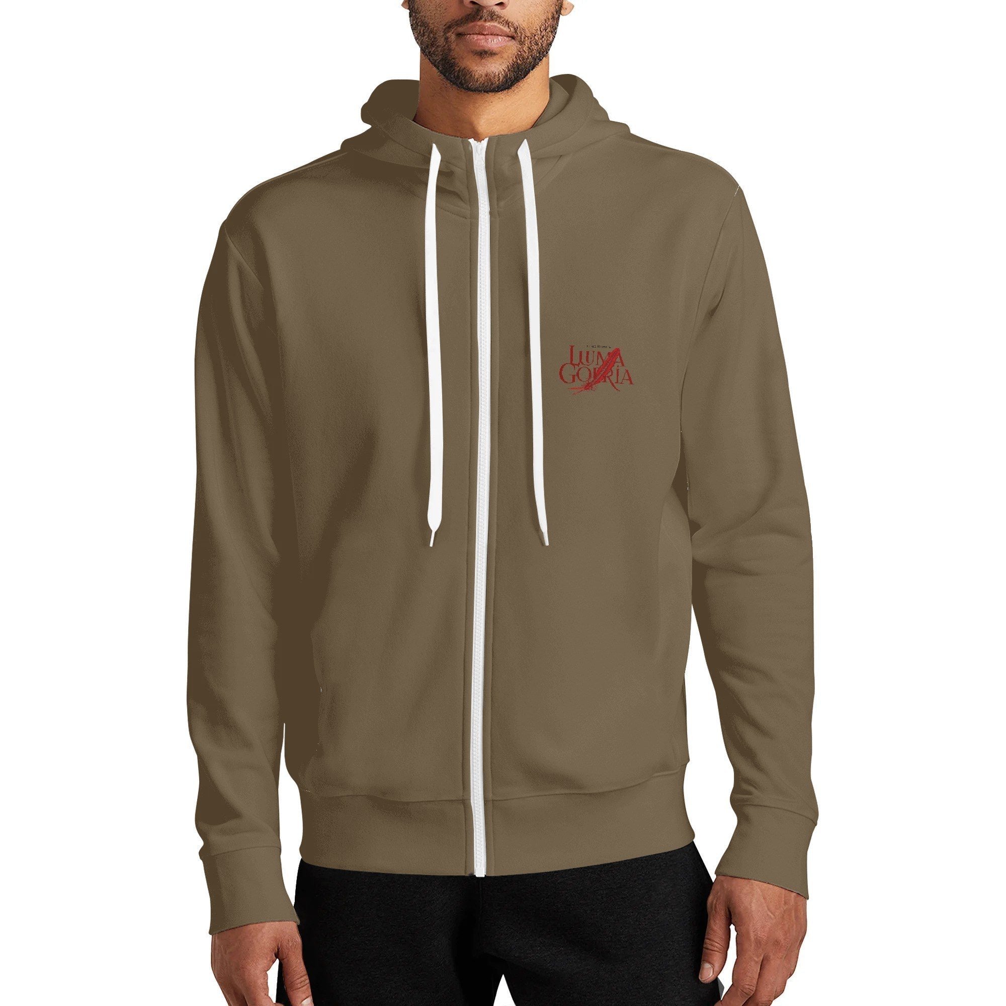 Sweat à capuche zippé – Col haut, chaud et décontracté S-5XL Luma Gorria vetement 47.00 Sweat à capuche zippé homme Luma Gorria vêtement