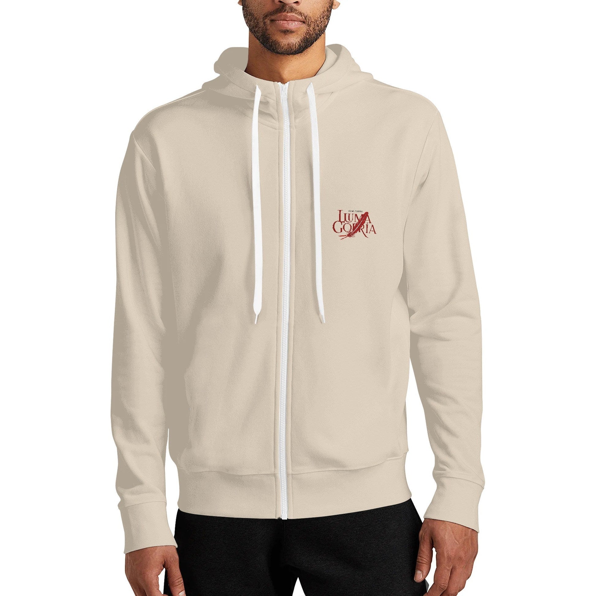 Sweat à capuche zippé – Col haut, chaud et décontracté S-5XL Luma Gorria vetement 47.00 Sweat à capuche zippé homme Luma Gorria vêtement