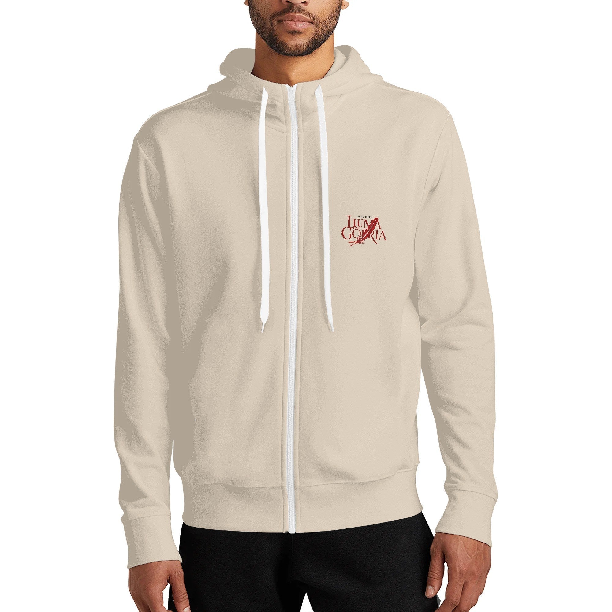 Sweat à capuche zippé – Col haut, chaud et décontracté S-5XL Luma Gorria vetement 47.00 Sweat à capuche zippé homme Luma Gorria vêtement