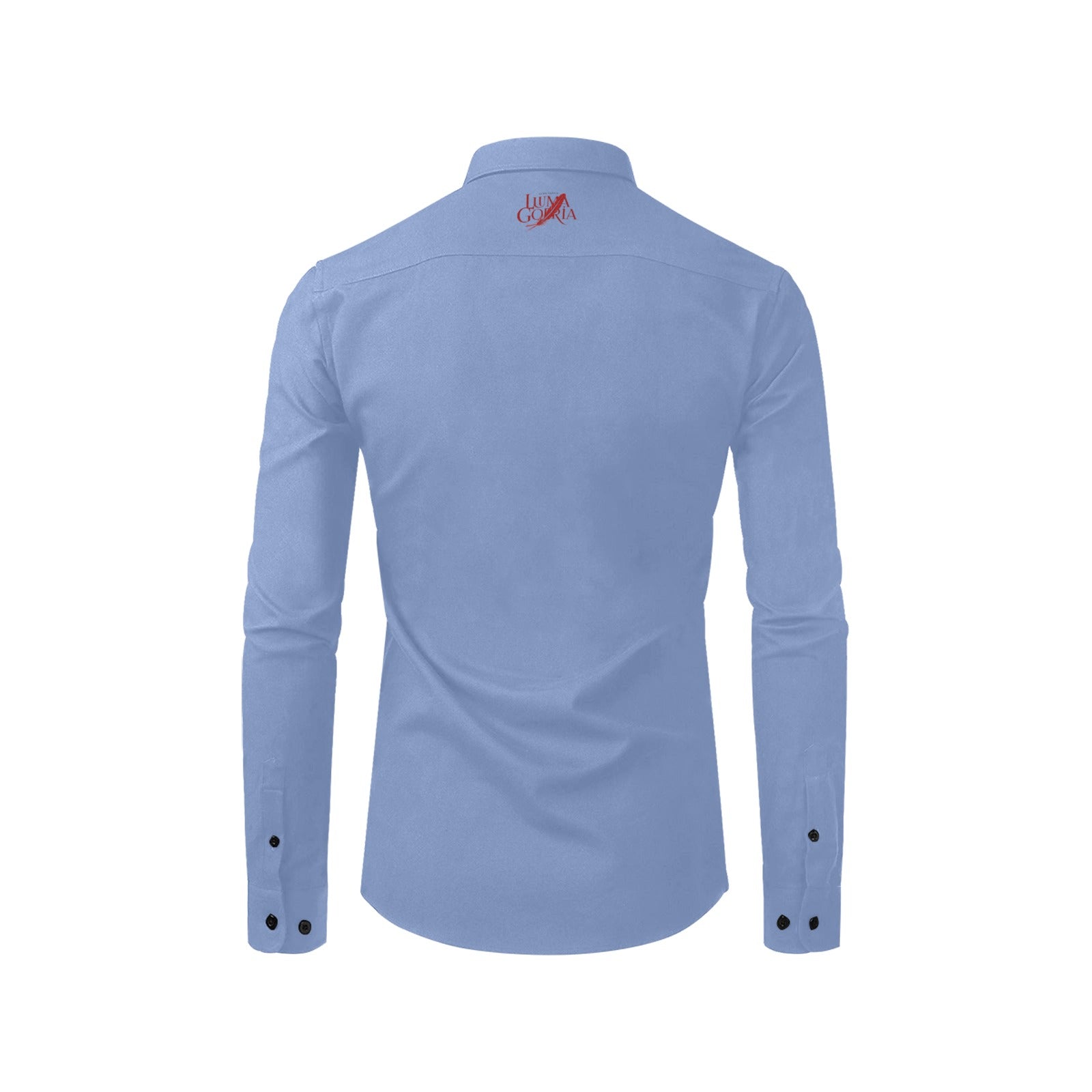 Chemise homme manches longues – Élégante, sans poche, 100% polyester