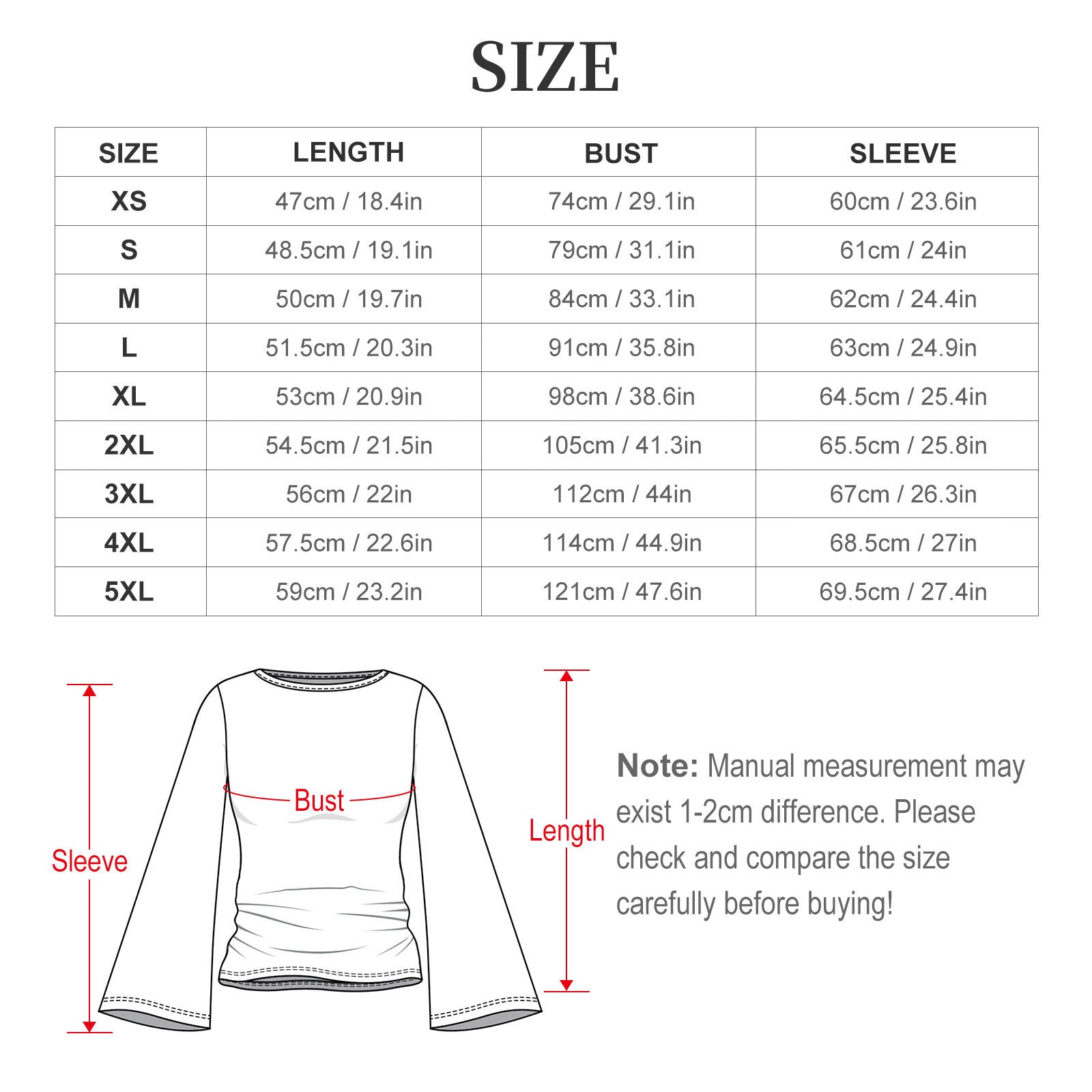 Haut femme à manches longues évasées élégant