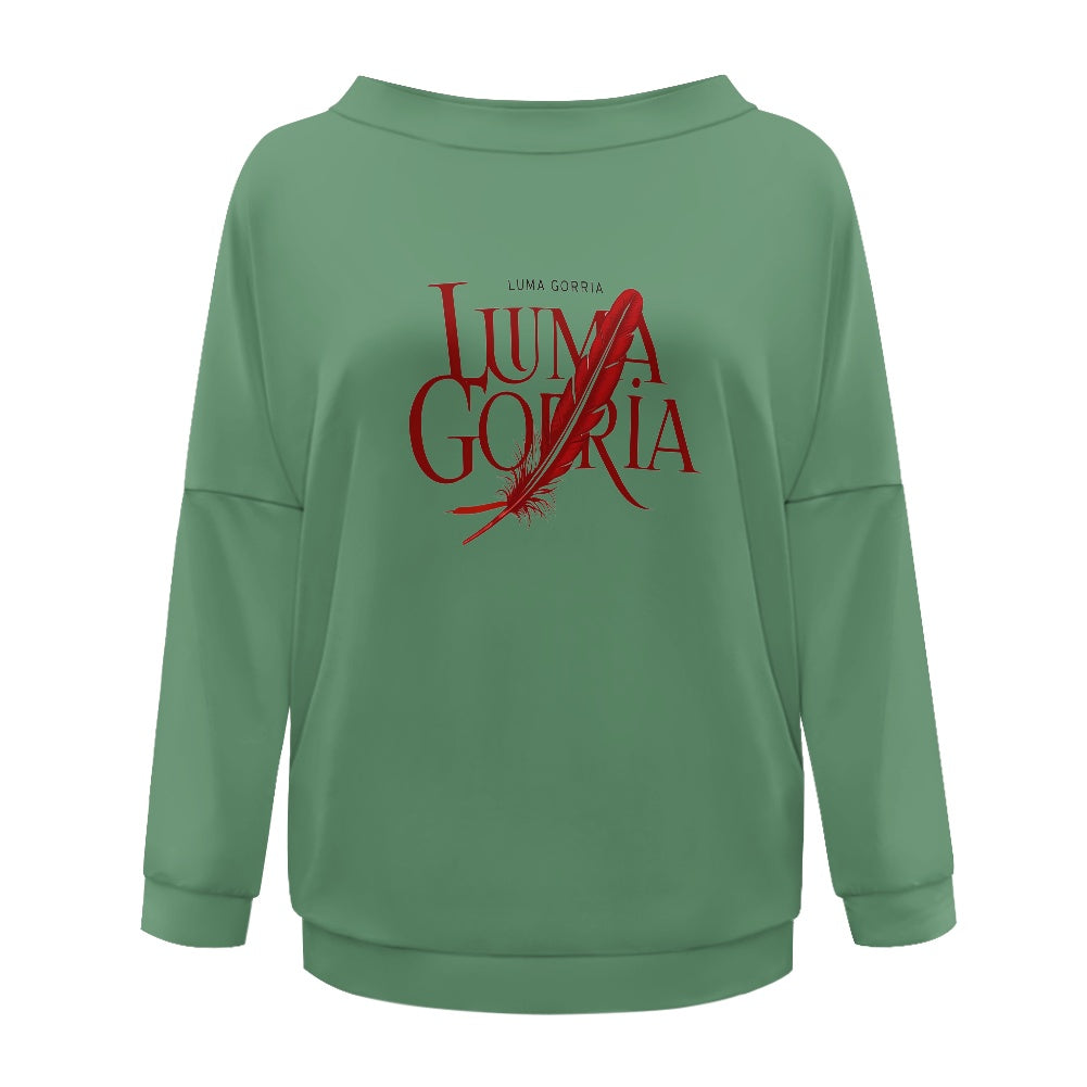 Pull femme – Style moderne à épaule dénudée, doux et extensible Luma Gorria vêtement  Pull femme Luma Gorria vêtement