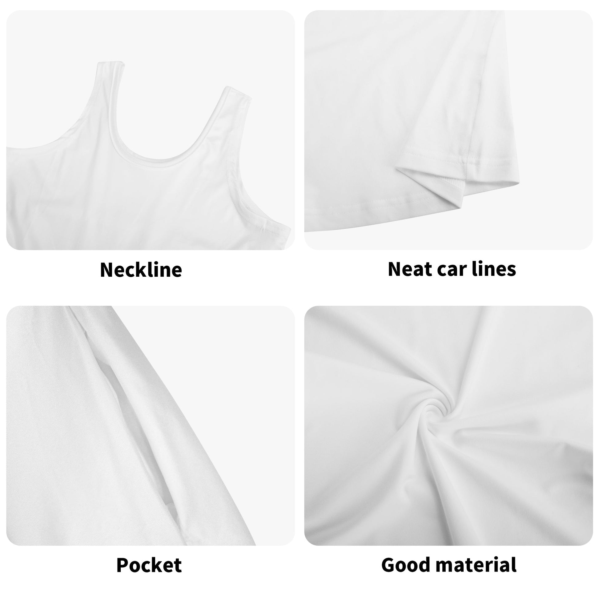 Robe mi-longue sans manches – Élégance estivale et confort optimal Luma Gorria vêtement  robe courte Luma Gorria vêtement