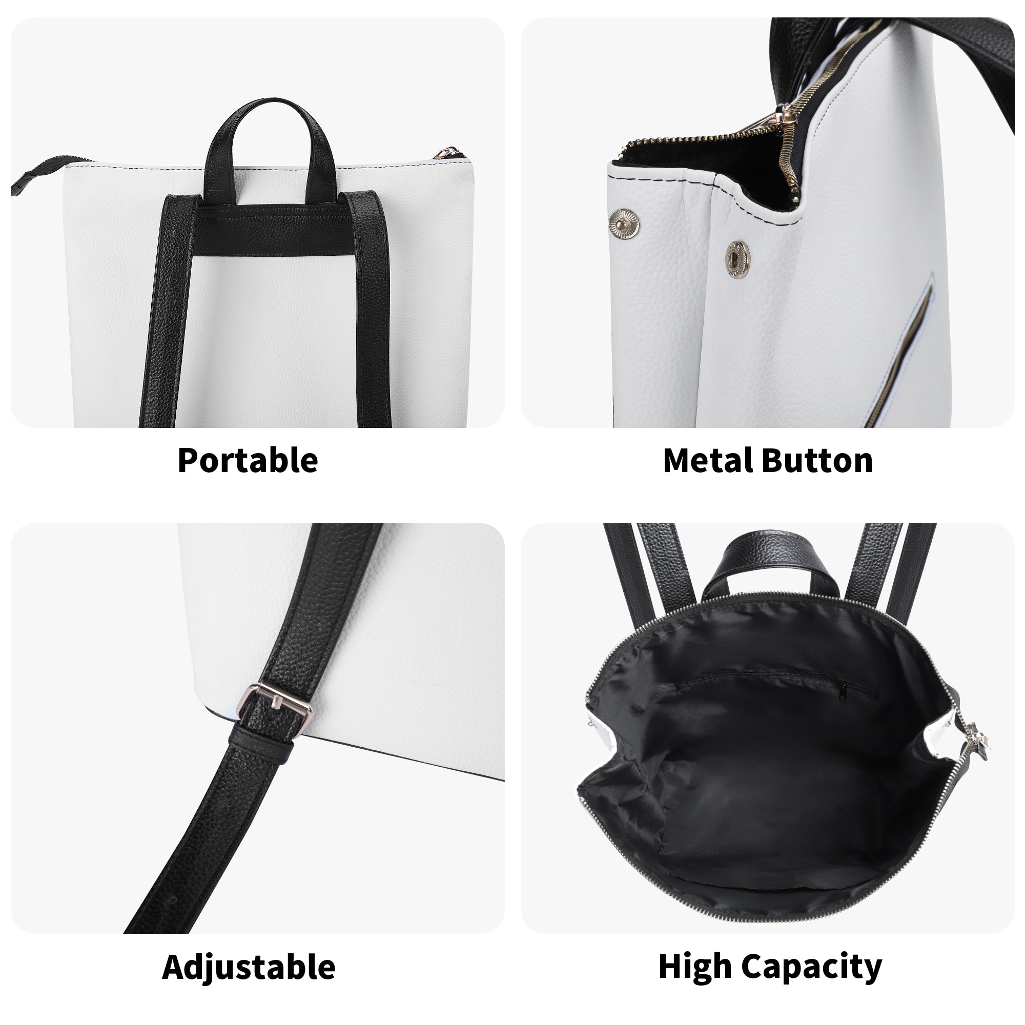 Sac à dos cuir PU femme – Antivol, élégant et multifonction Luma Gorria vetement  Sac à dos cuir PU femme Luma Gorria vêtement