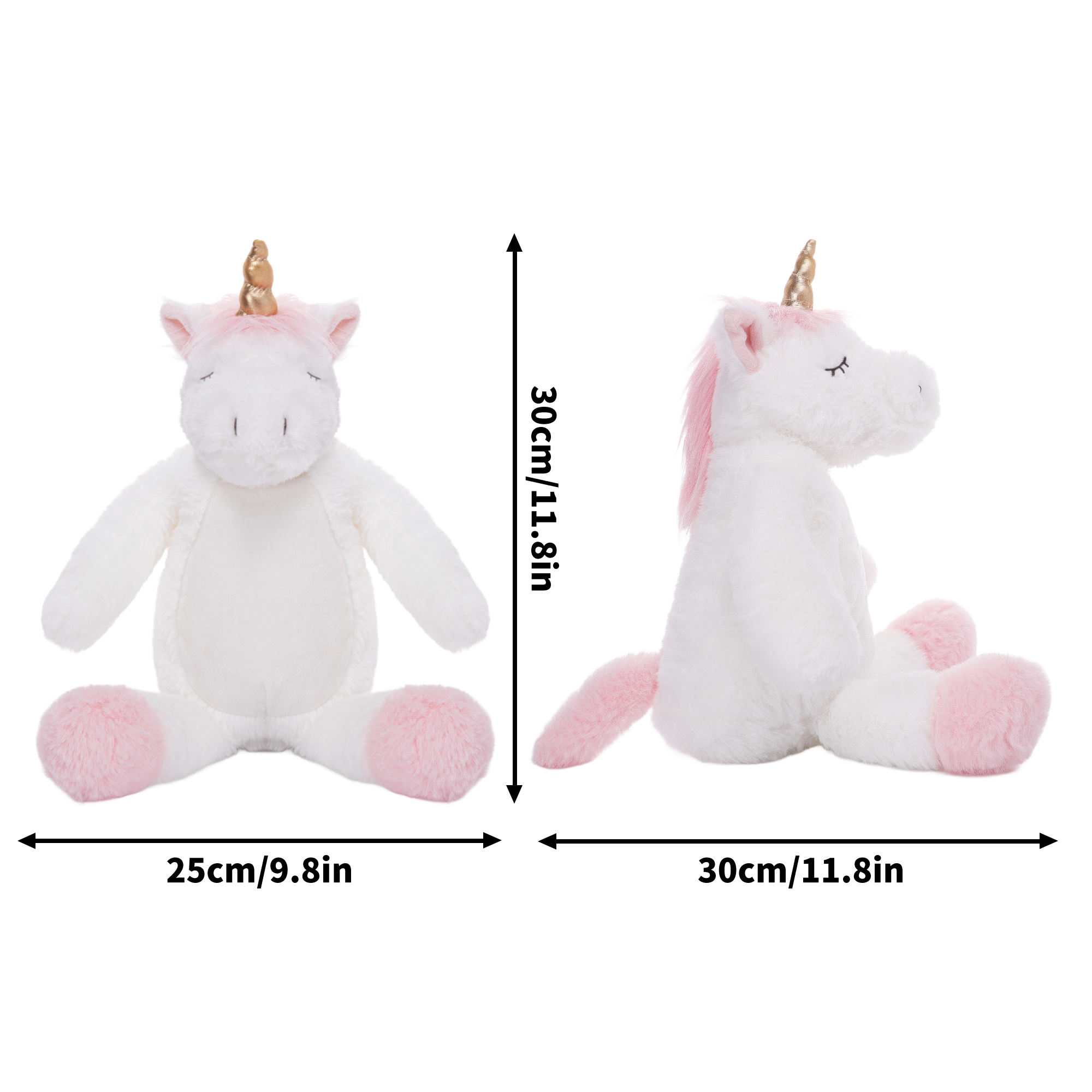 Personalized Cute Print Plush Unicorn for Birth Keepsake popcustoms   Luma Gorria vêtement