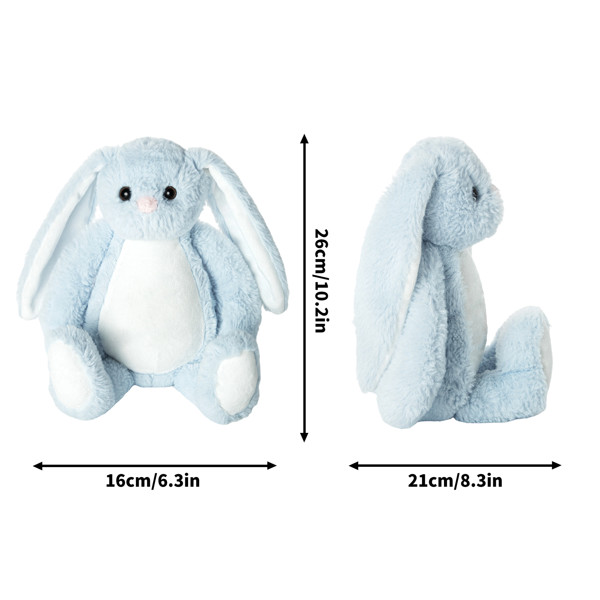 Printing Plush Stuffed Bunny Rabbit for Easter Christmas Birthday popcustoms   Luma Gorria vêtement