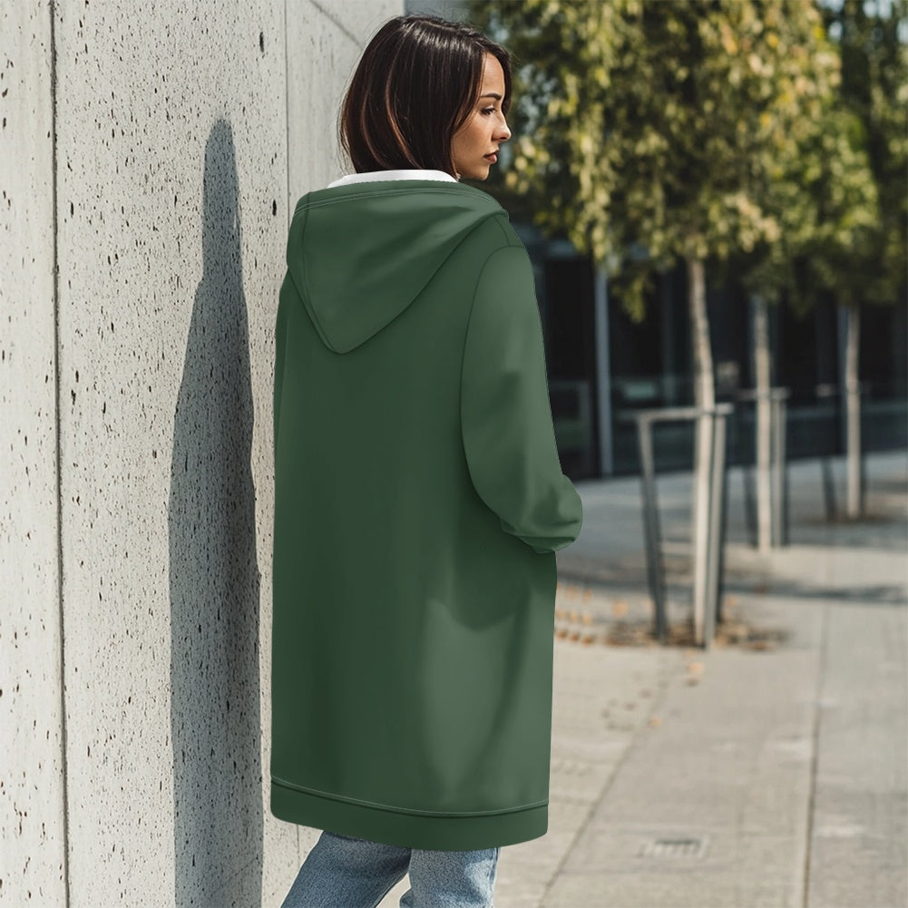 Sweat à capuche femme – Mi-long, doux et zippé Luma Gorria vêtement  Sweat à capuche femme Luma Gorria vêtement