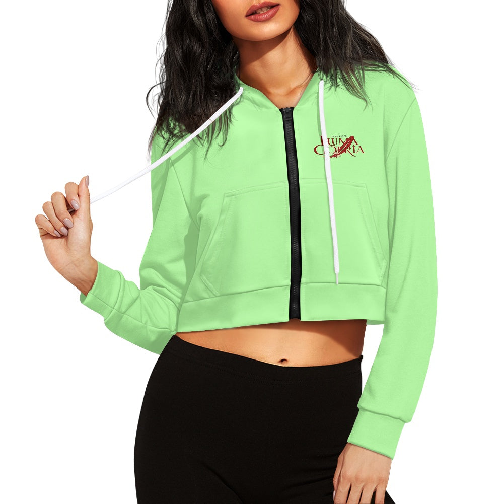 Sweat à capuche court femme – Zippé, tendance et confortable Luma Gorria vêtement 45.00 Sweat à capuche court femme Luma Gorria vêtement