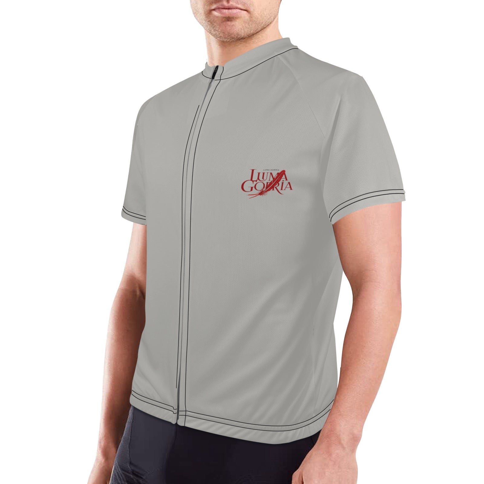 Maillot cyclisme homme – Respirant, poches arrière, bande réfléchissante
