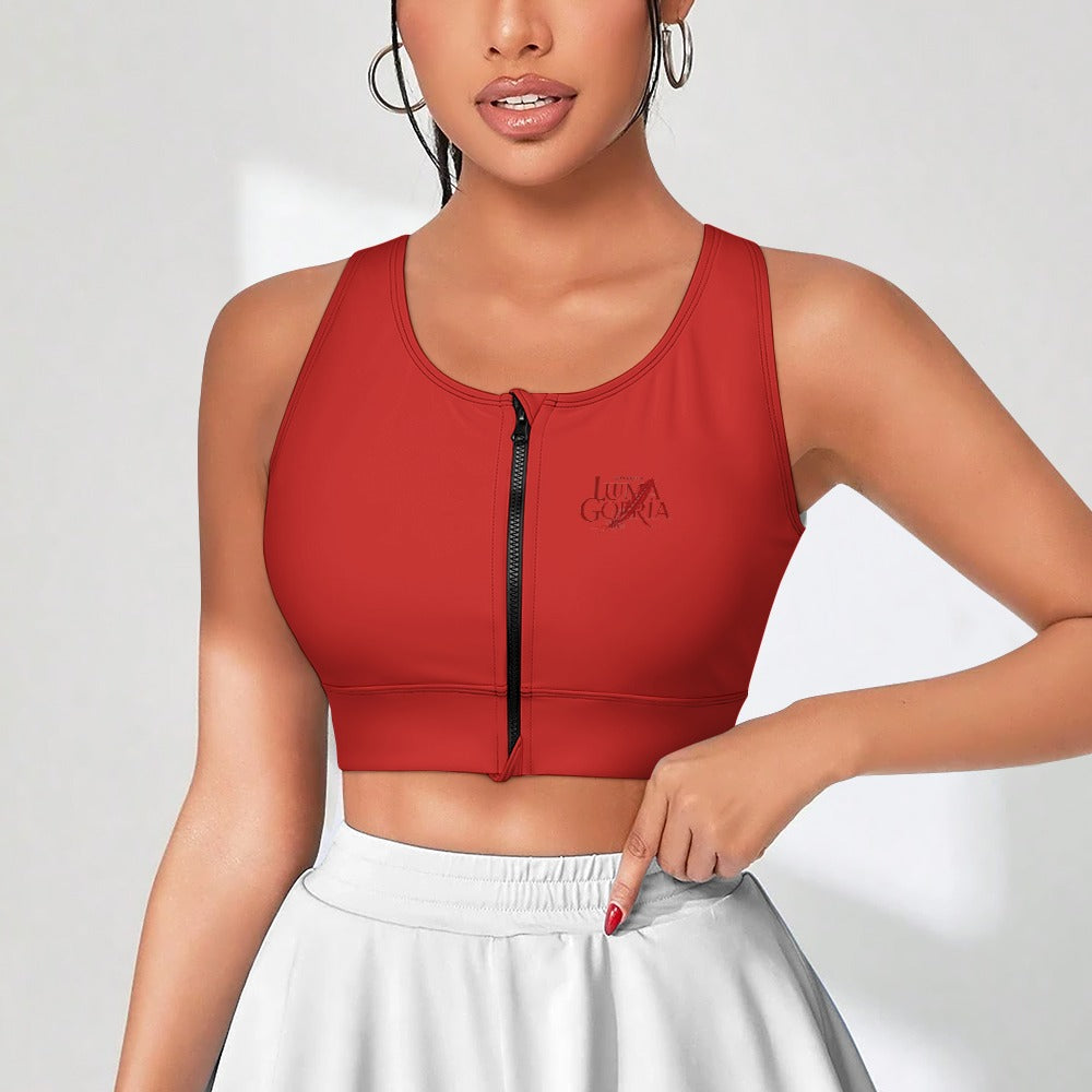 Brassière femme zippée double face en polyester 250 g/m² Luma Gorria vetement  Brassière femme zippée Luma Gorria vêtement