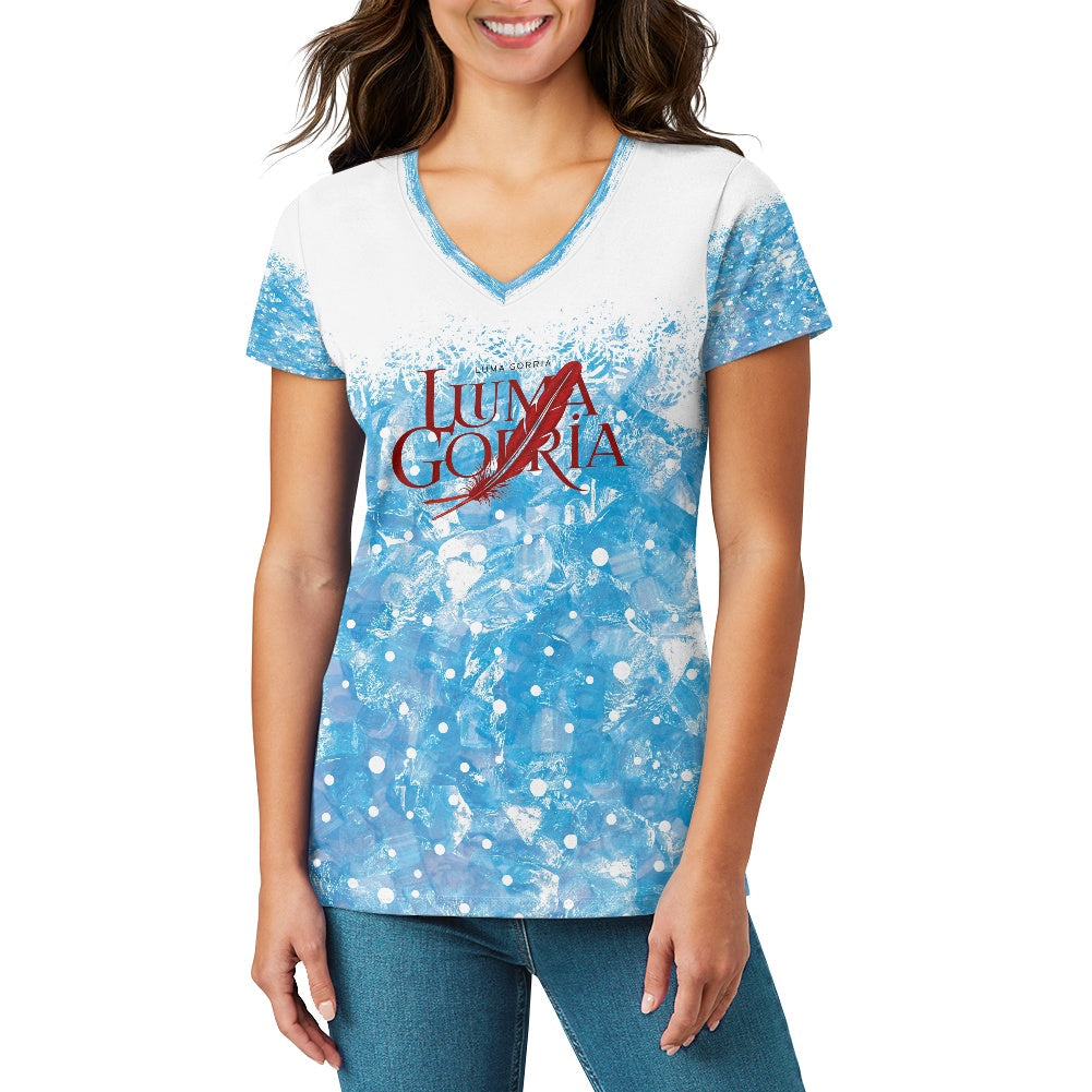 T-shirt femme col V – Manches courtes, doux et extensible Luma Gorria vêtement 34.00 T-shirt femme col V Luma Gorria vêtement