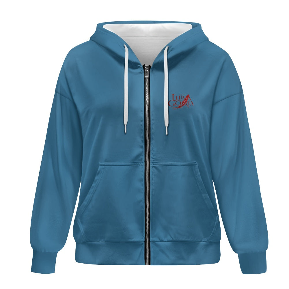 Sweat à capuche zippé femme – Ample, confortable et pratique Luma Gorria vêtement  hoodie Luma Gorria vêtement
