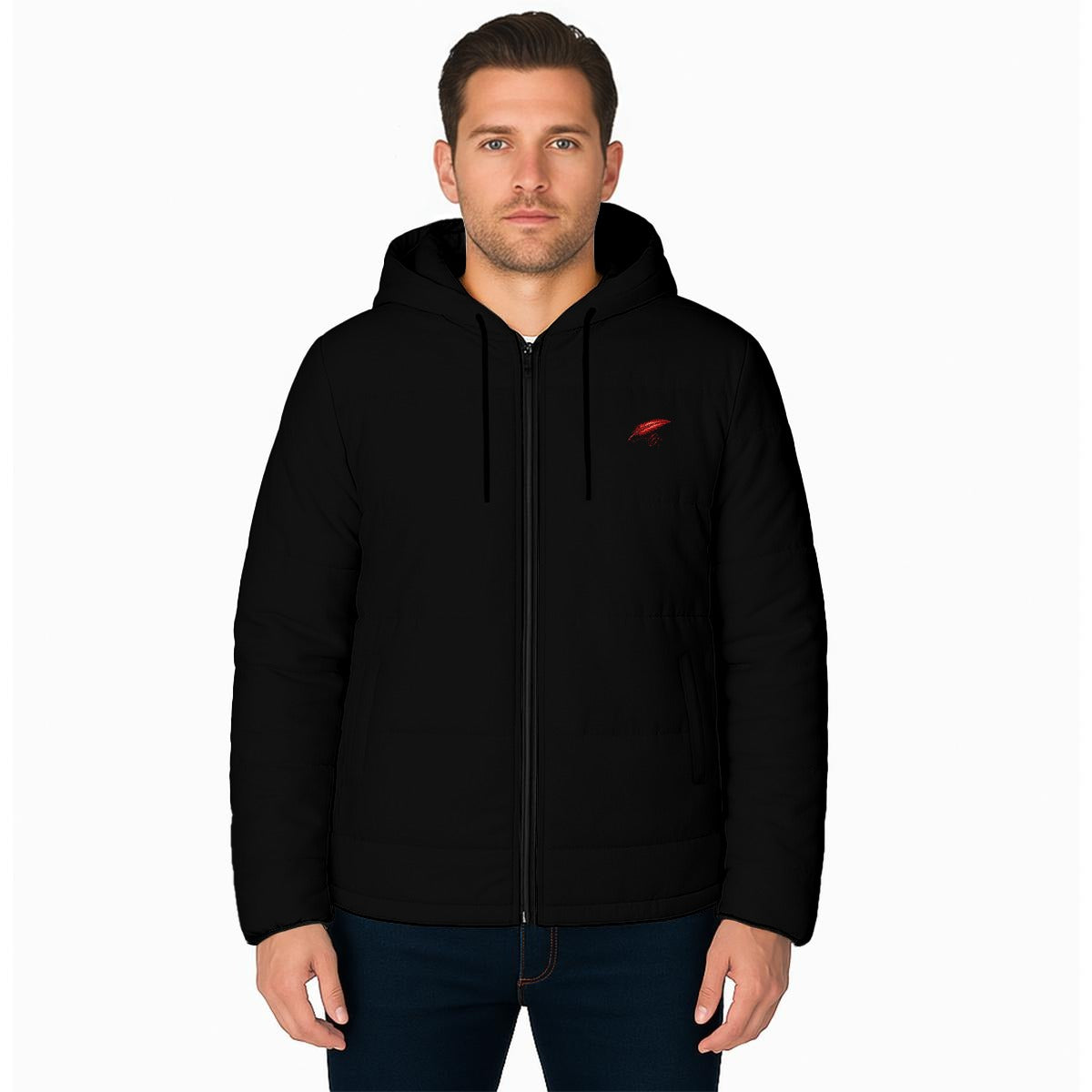 Veste chaude matelassée à capuche pour homme – Protection, chaleur & confort