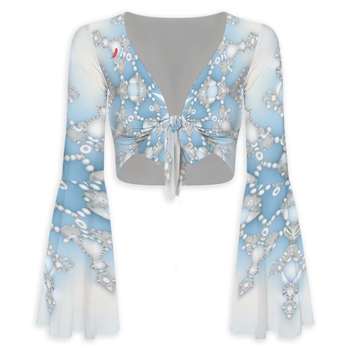 Haut à motifs femme manches évasées – Élégance, confort & style romantique