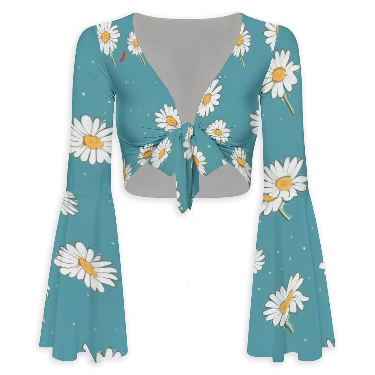 Haut à motifs femme manches évasées – Élégance, confort & style romantique