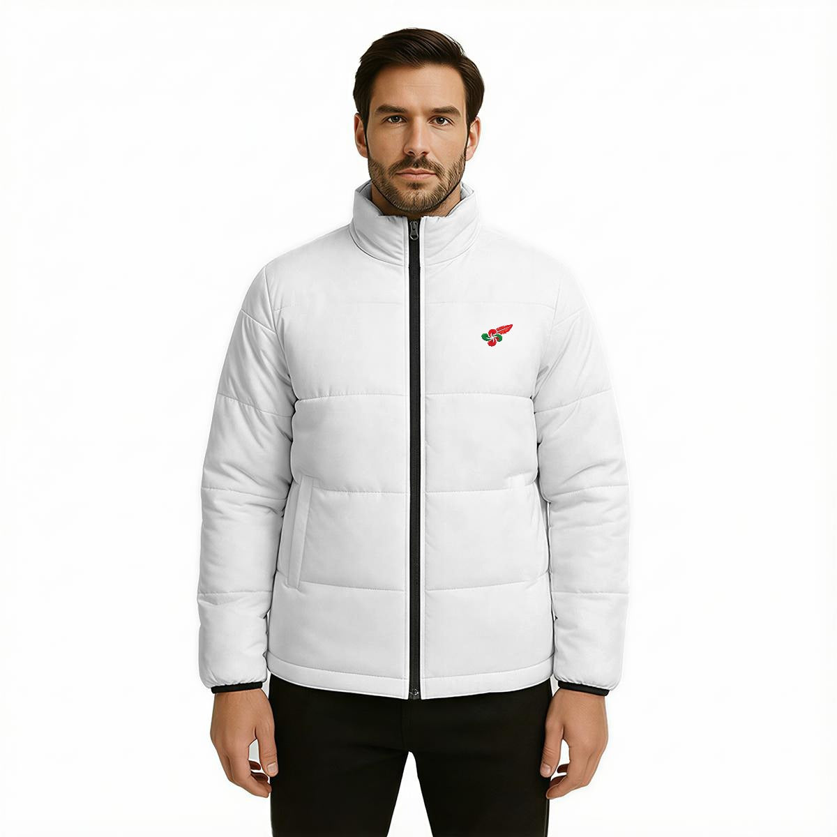 Veste homme matelassée chaude en polyester – Légèreté, chaleur & protection
