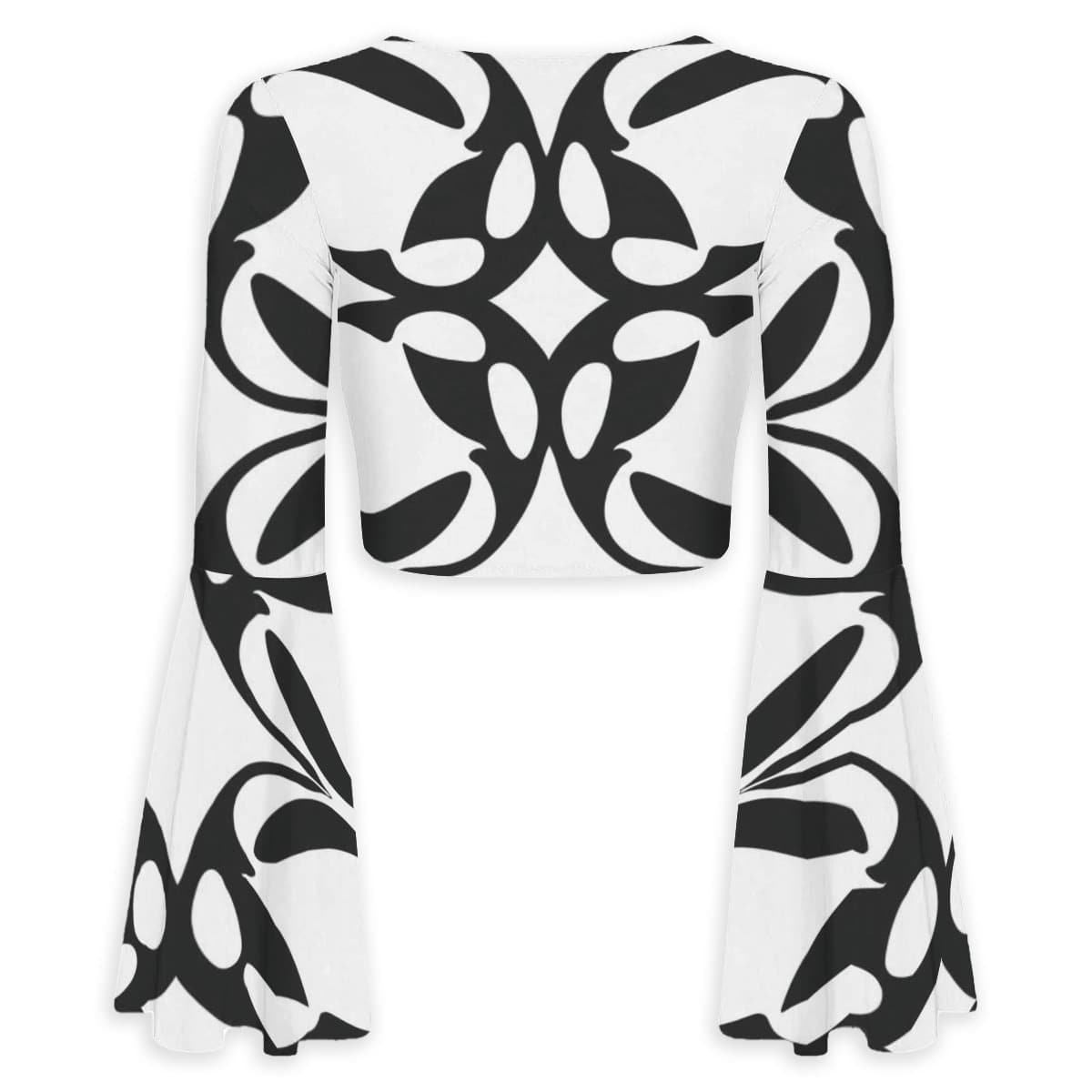 Haut à motifs femme manches évasées – Élégance, confort & style romantique
