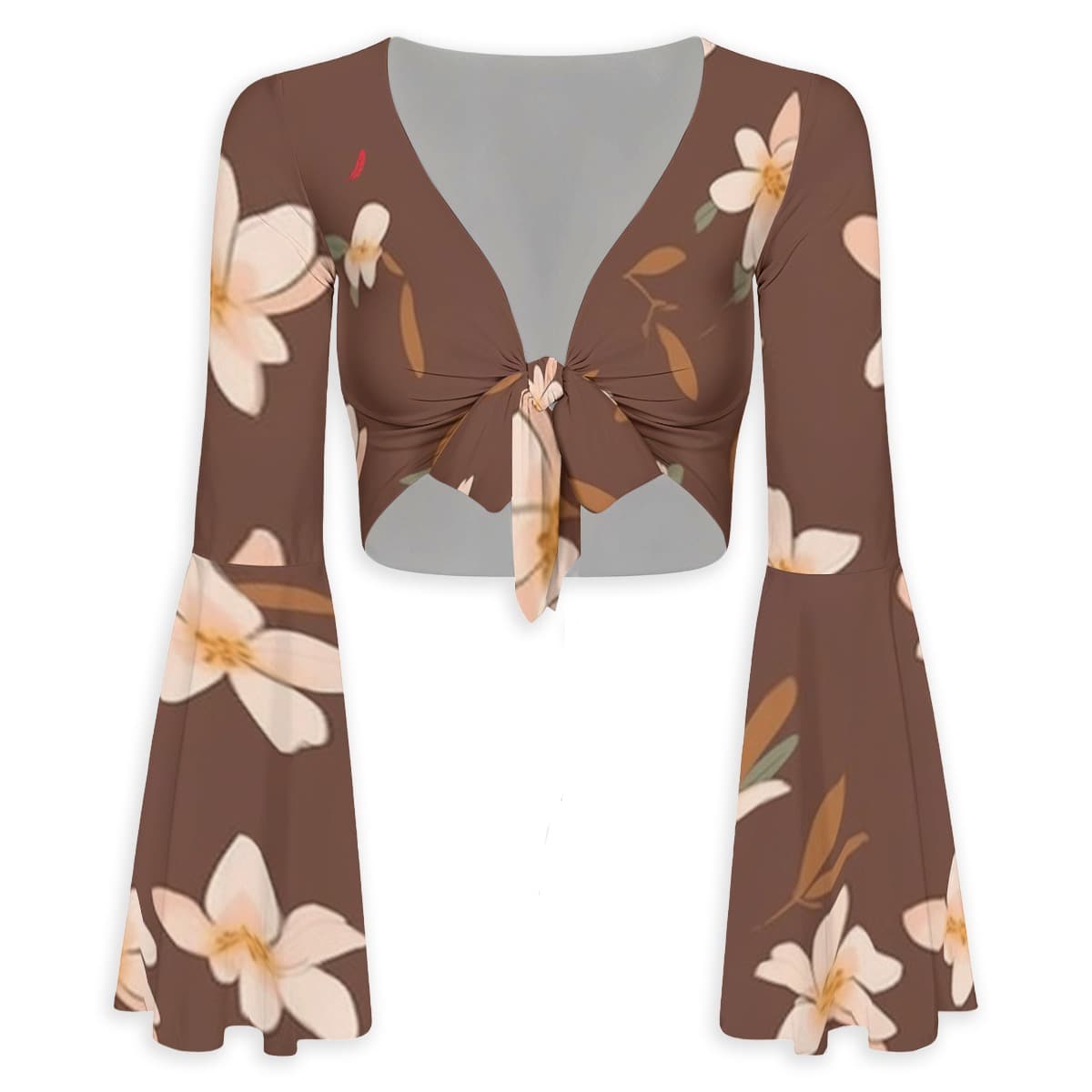 Haut à motifs femme manches évasées – Élégance, confort & style romantique