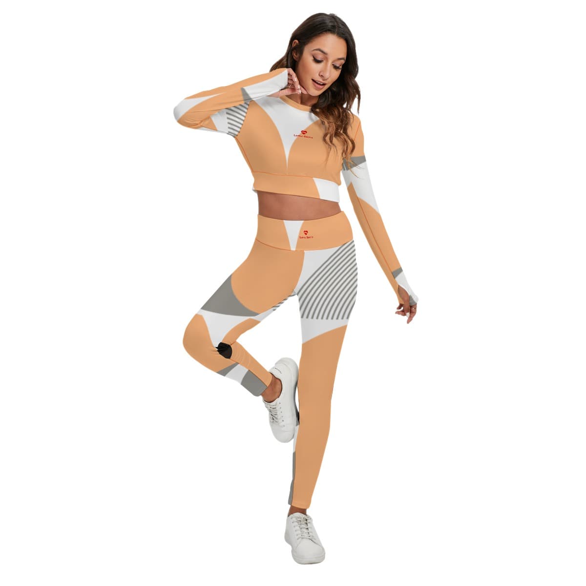 Ensemble de sport femme avec top dos ajouré et leggings – Confort & style actif