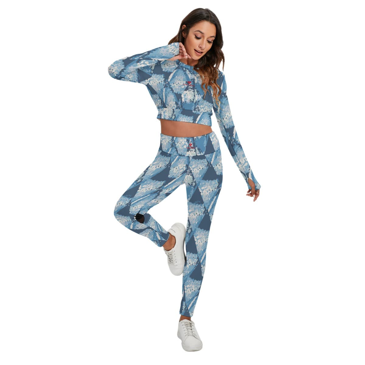Ensemble de sport femme avec top dos ajouré et leggings – Confort & style actif
