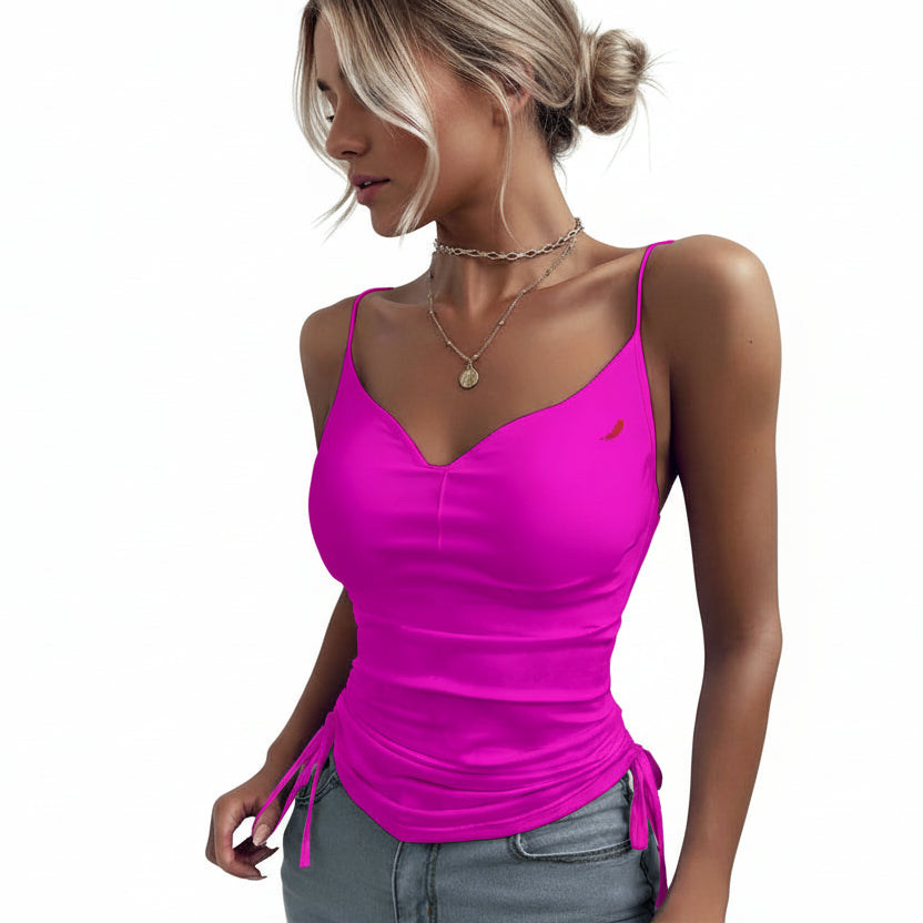 Débardeur à cordon femme – Léger, confortable & style estival