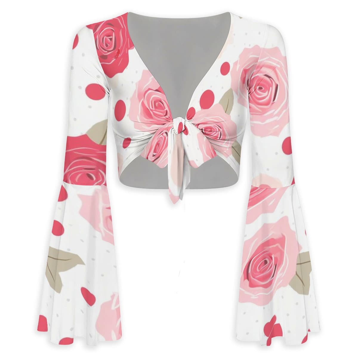 Haut à motifs femme manches évasées – Élégance, confort & style romantique