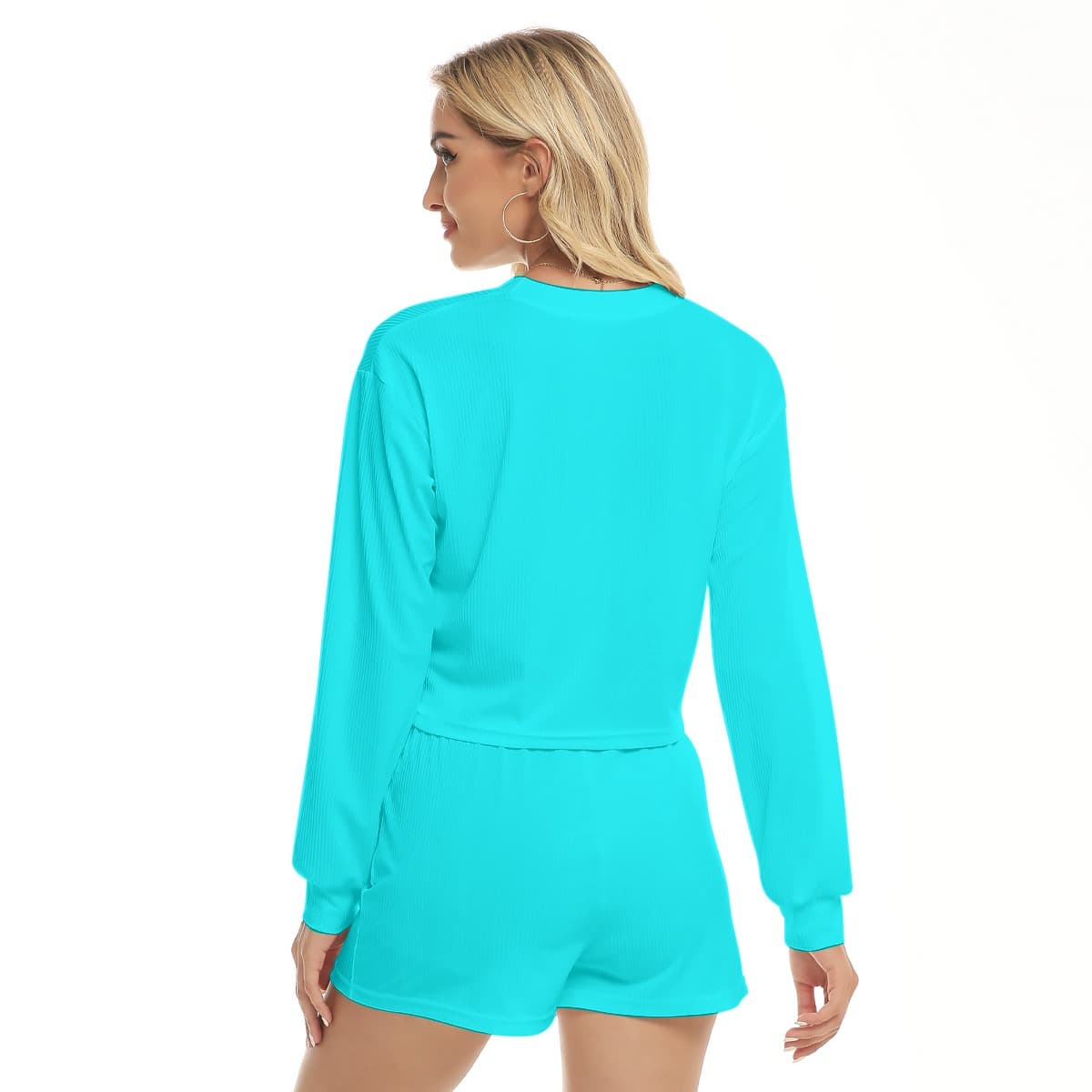Ensemble sweat-shirt court & pantalon femme – Style sportif & confort