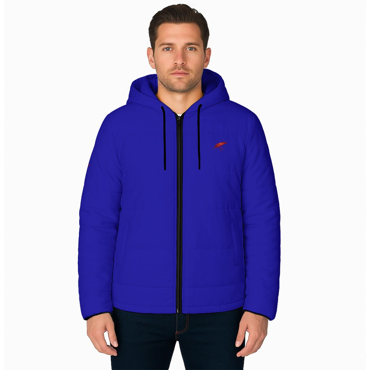 Veste chaude matelassée à capuche pour homme – Protection, chaleur & confort