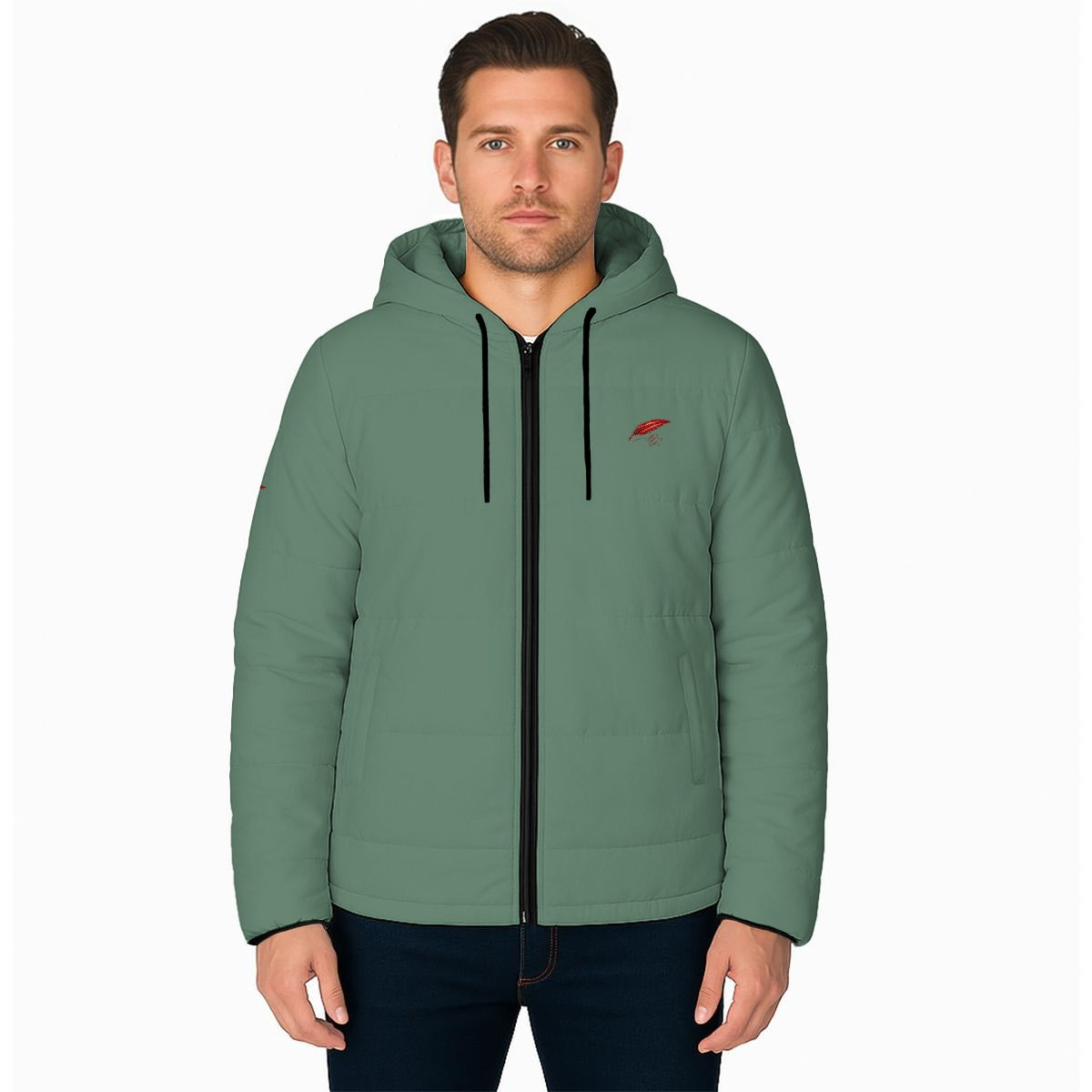 Veste chaude matelassée à capuche pour homme – Protection, chaleur & confort