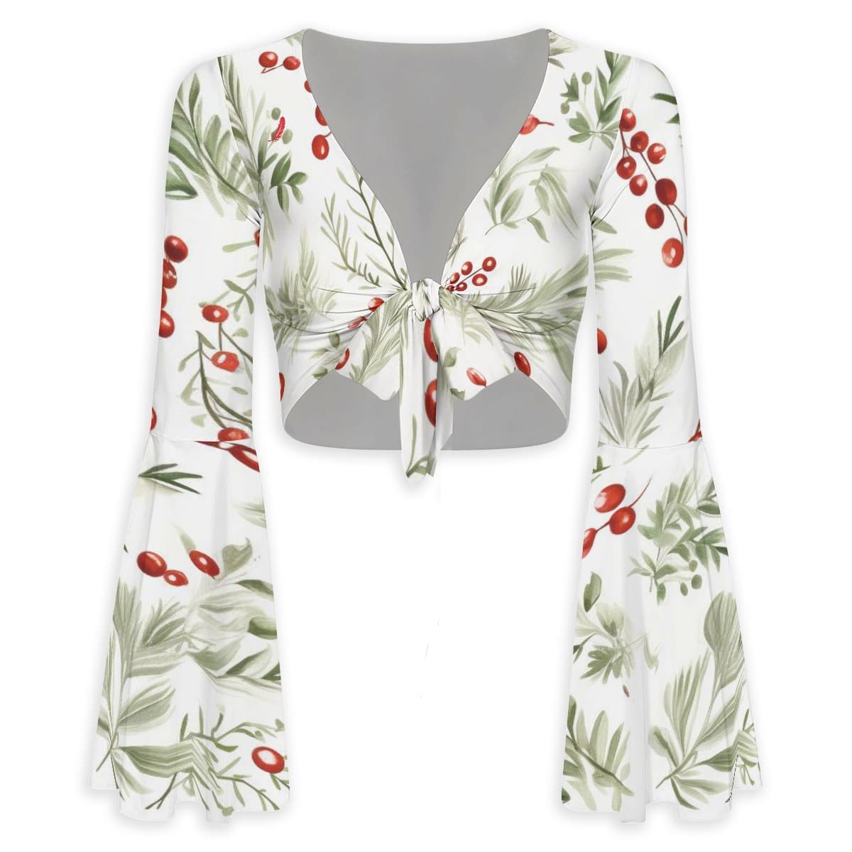 Haut à motifs femme manches évasées – Élégance, confort & style romantique