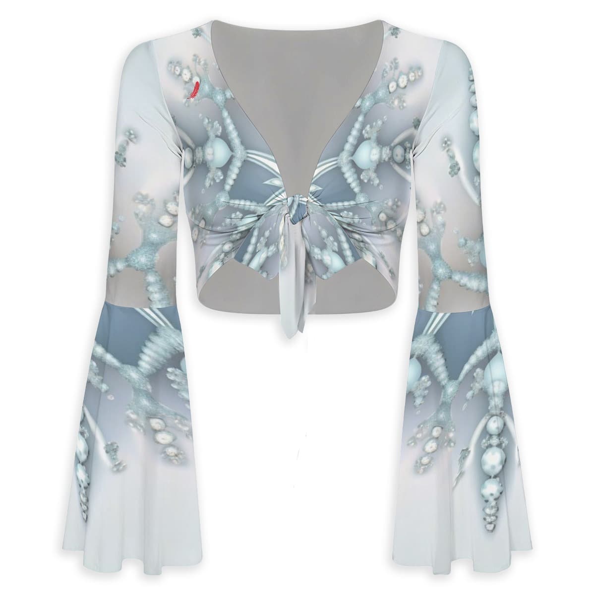 Haut à motifs femme manches évasées – Élégance, confort & style romantique