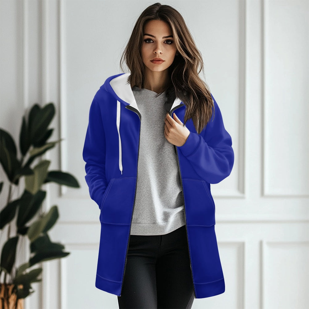 Sweat à capuche femme – Mi-long, doux et zippé Luma Gorria vêtement  Sweat à capuche femme Luma Gorria vêtement