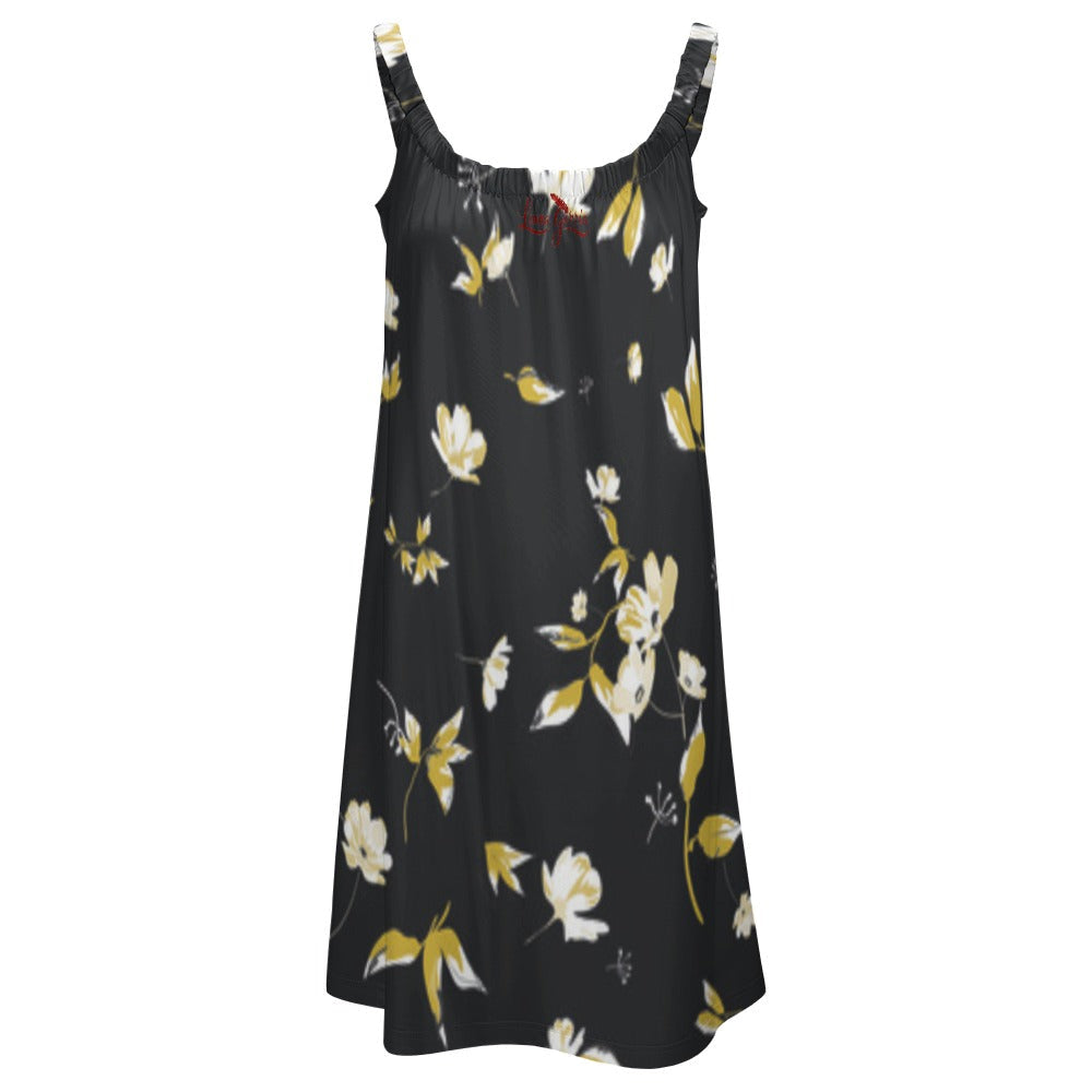 Robe de plage à bretelles – Légèreté, confort et élégance en polyester et élasthanne Luma Gorria vêtement  Robe courte Luma Gorria vêtement