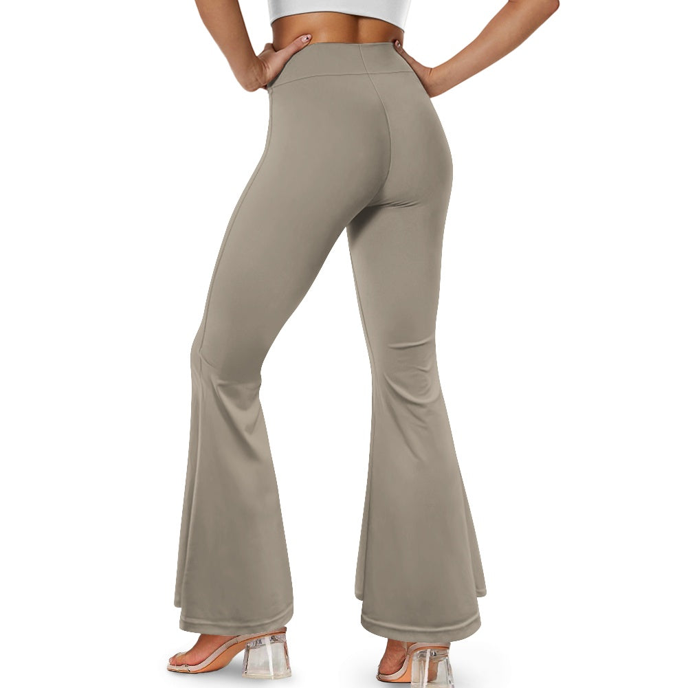 Pantalon évasé femme – Taille haute avec fente élégante Luma Gorria vêtement  pantalon femme Luma Gorria vêtement