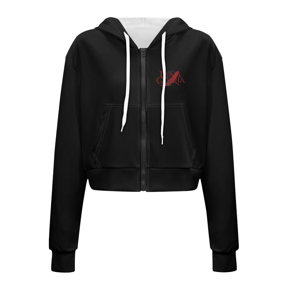 Sweat à capuche court femme – Zippé, tendance et confortable Luma Gorria vêtement  Sweat à capuche court femme Luma Gorria vêtement